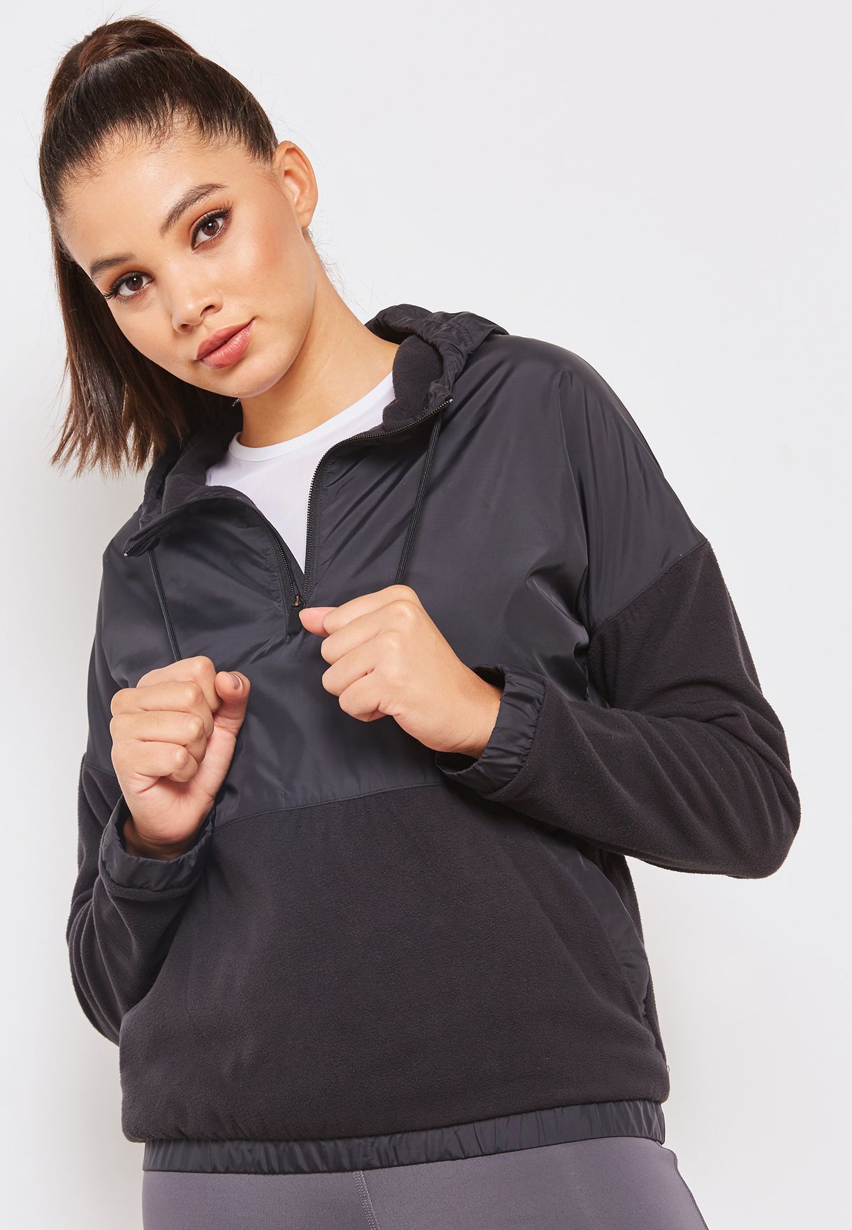 reebok women's microfleece hoodie