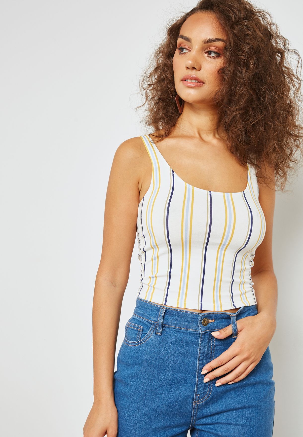 forever 21 striped tank top