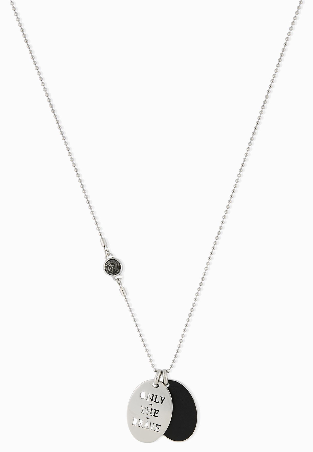 diesel only the brave necklace