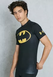 Buy Under Armour black Batman Compression T-Shirt for Men in Riyadh, Jeddah