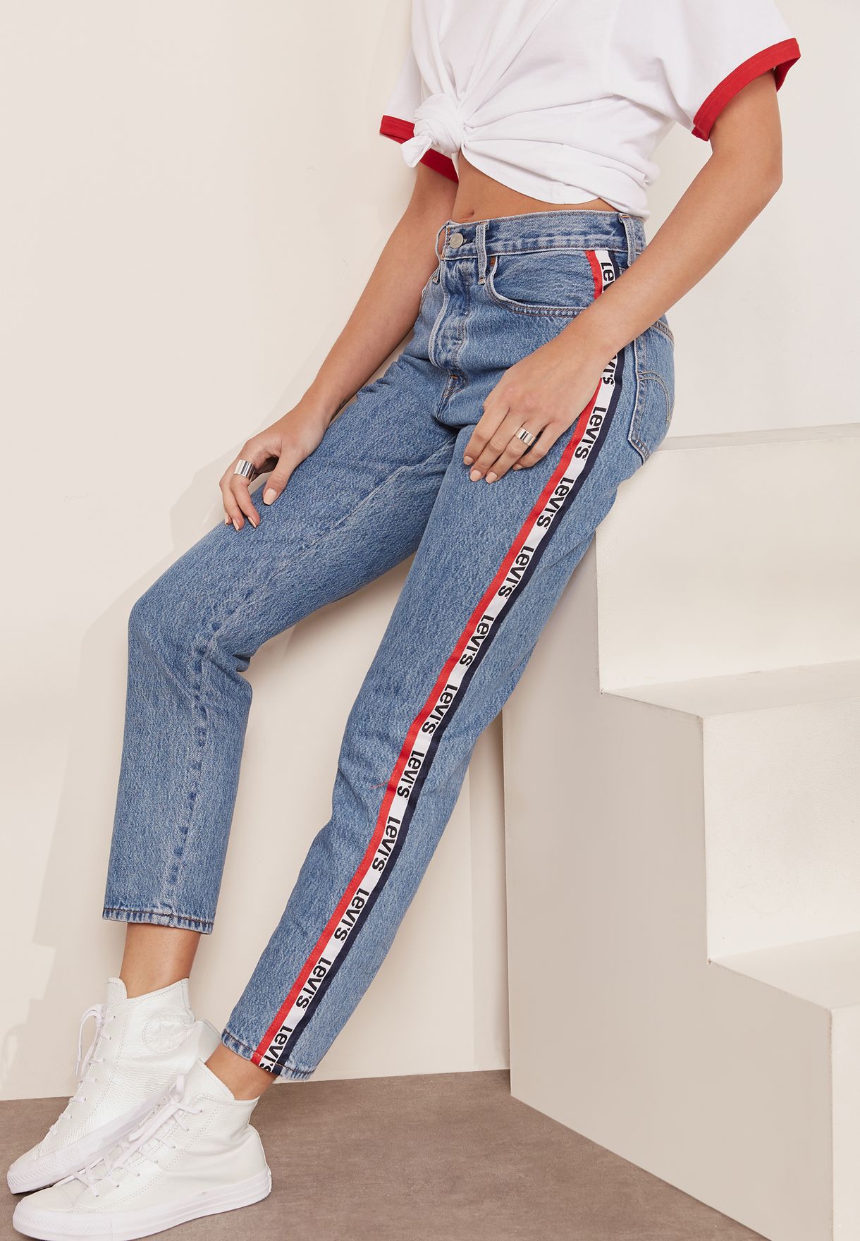levis railroad stripe jeans