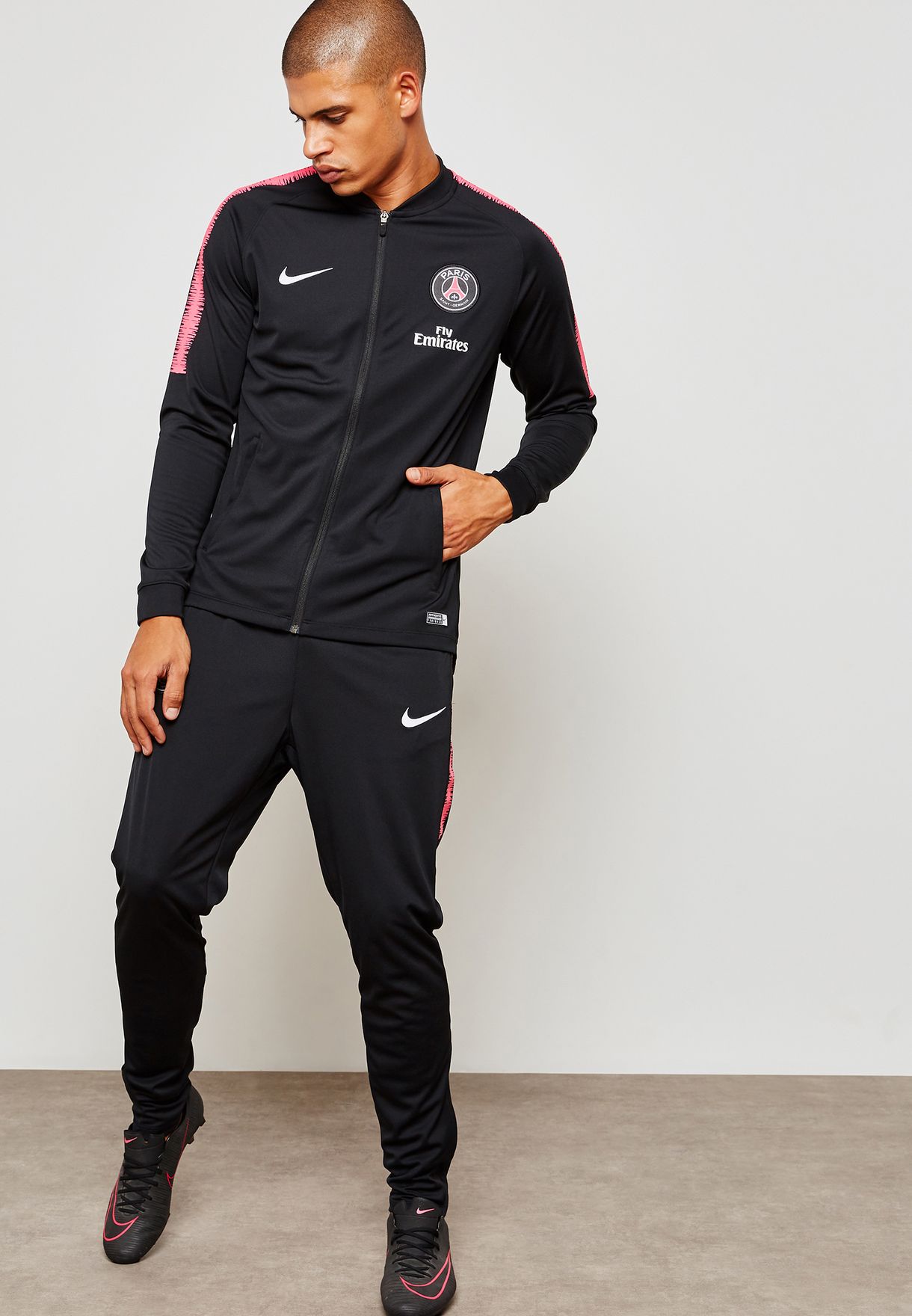 Buy Nike black PSG Squad Tracksuit for 