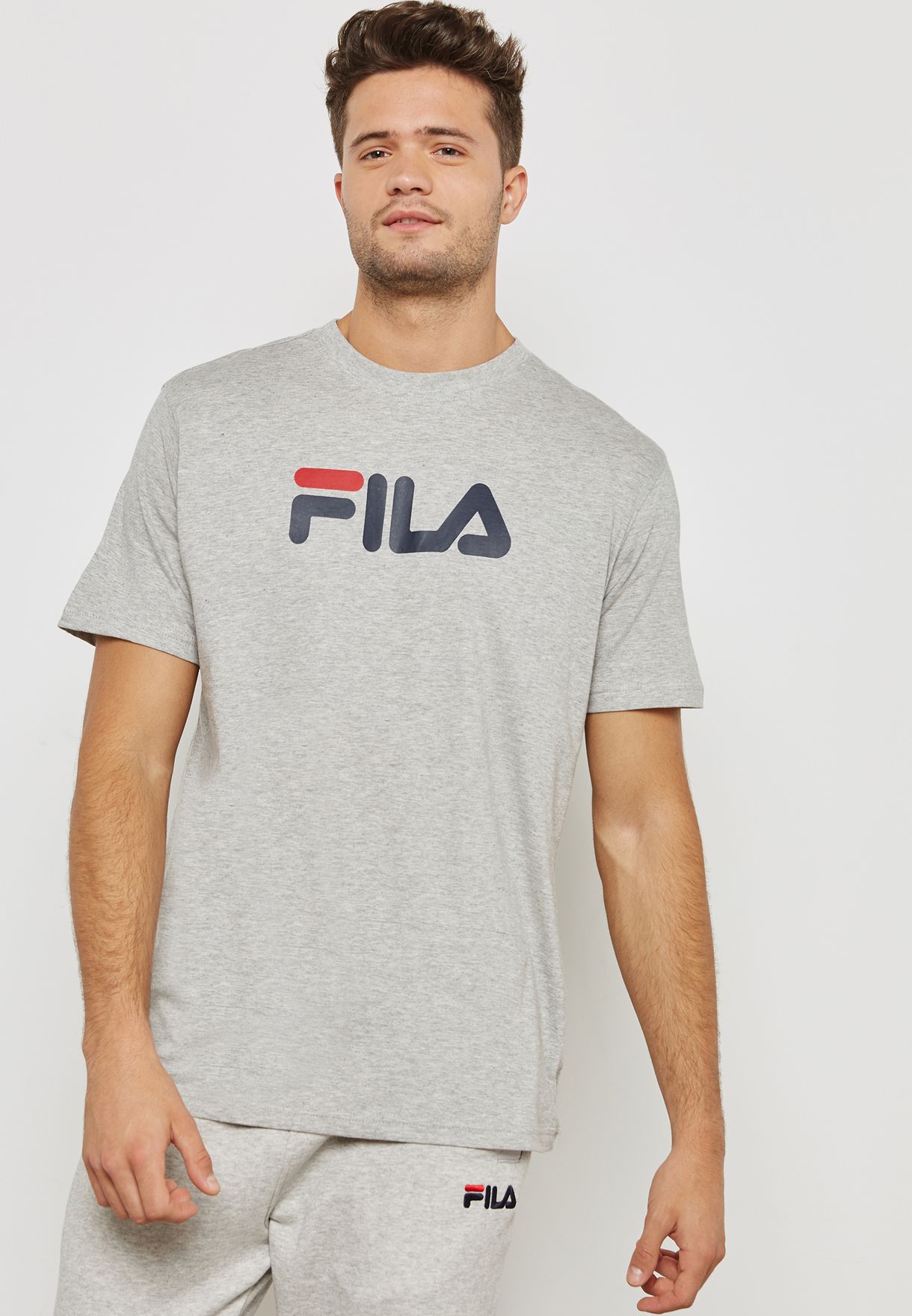 Buy Fila grey Eagle T-Shirt for Men in 