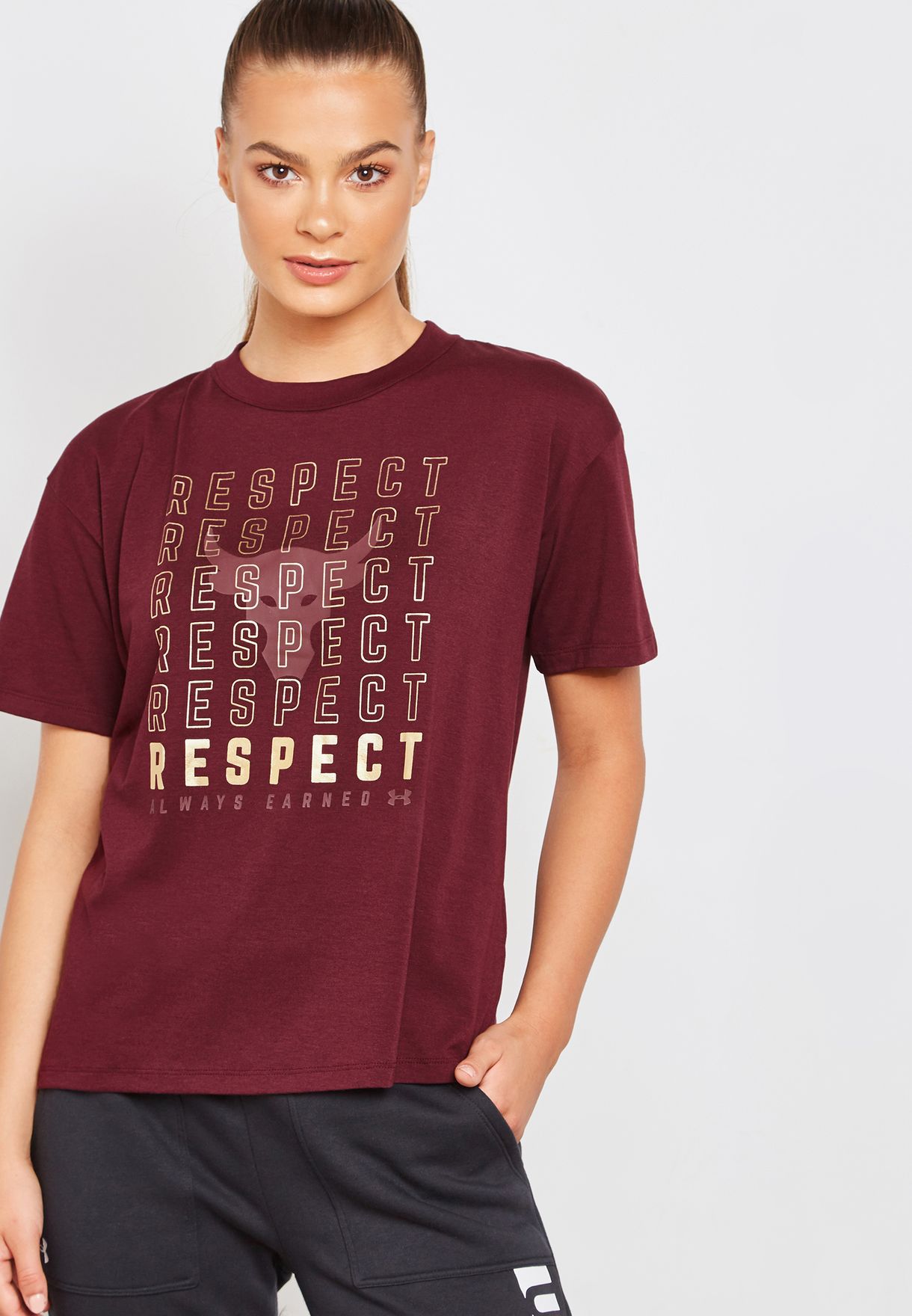 under armour burgundy shirt