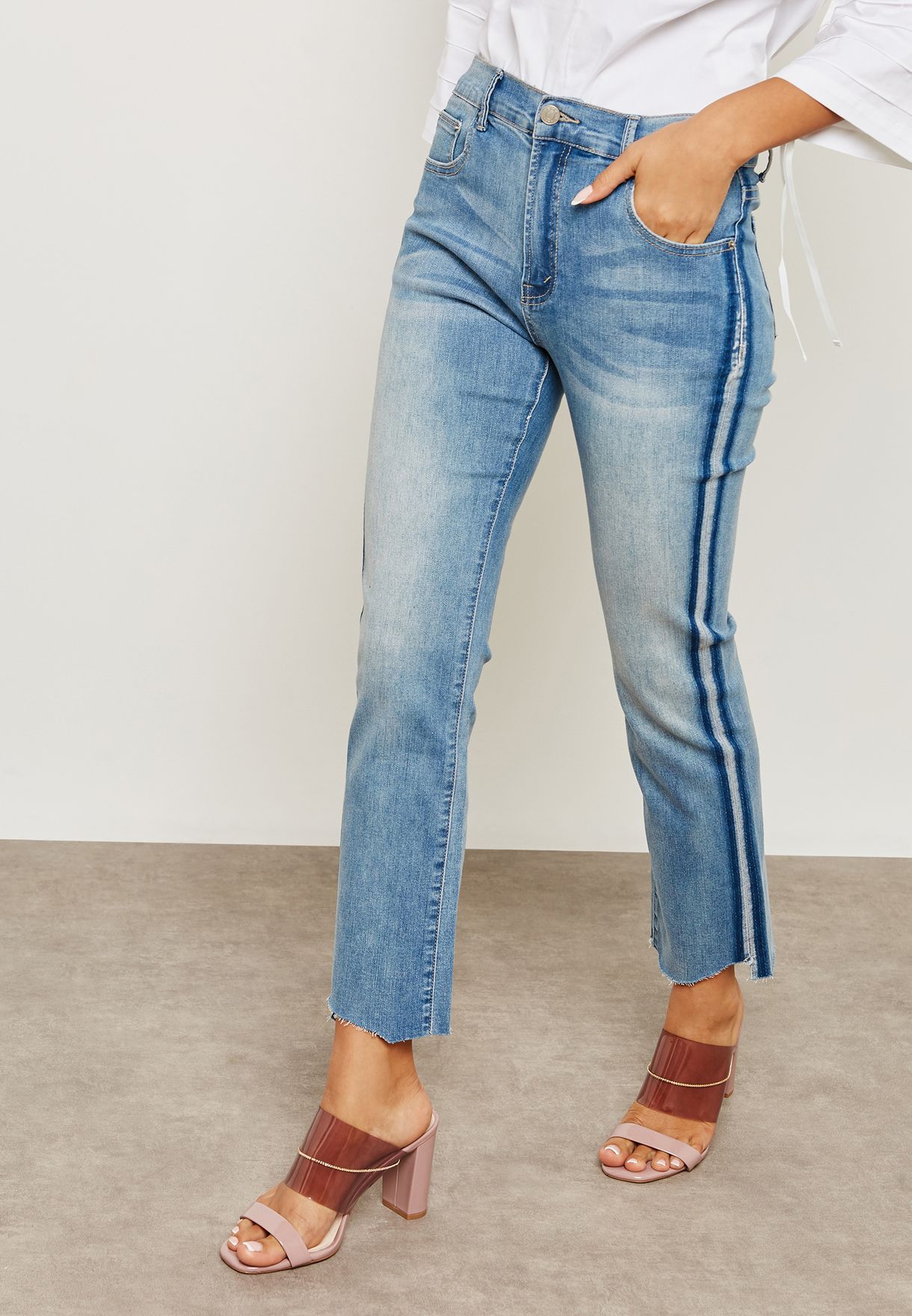 Buy Carra blue Two Tone Jeans for Women in Dubai, Abu Dhabi