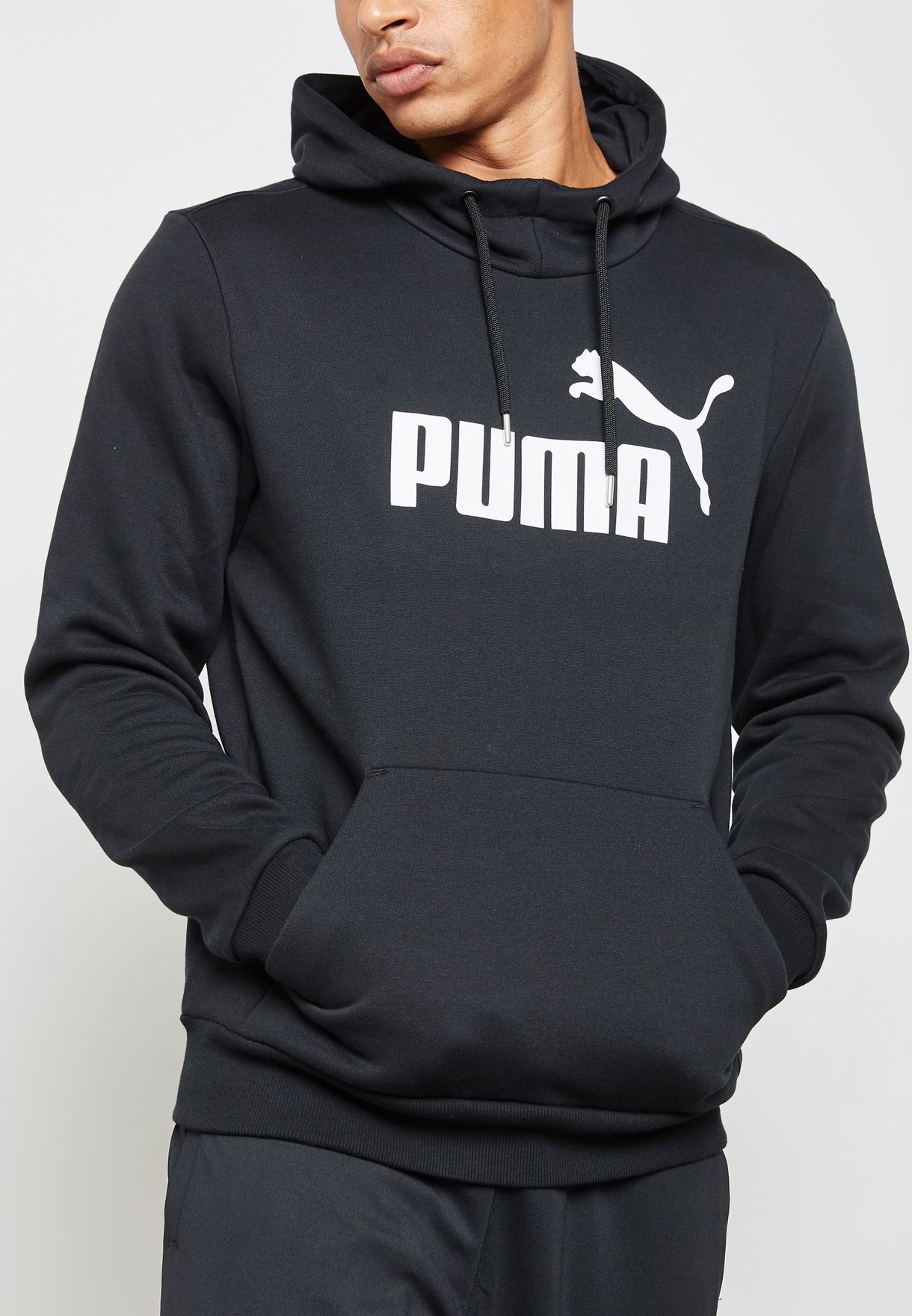 puma men's essential logo hoodie