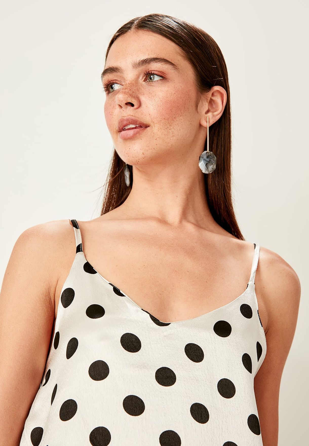 polka dot cami top