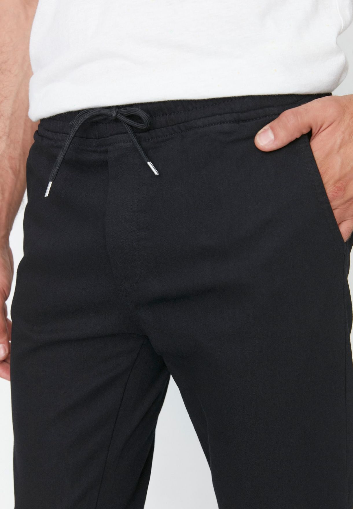 drawstring cuff sweatpants