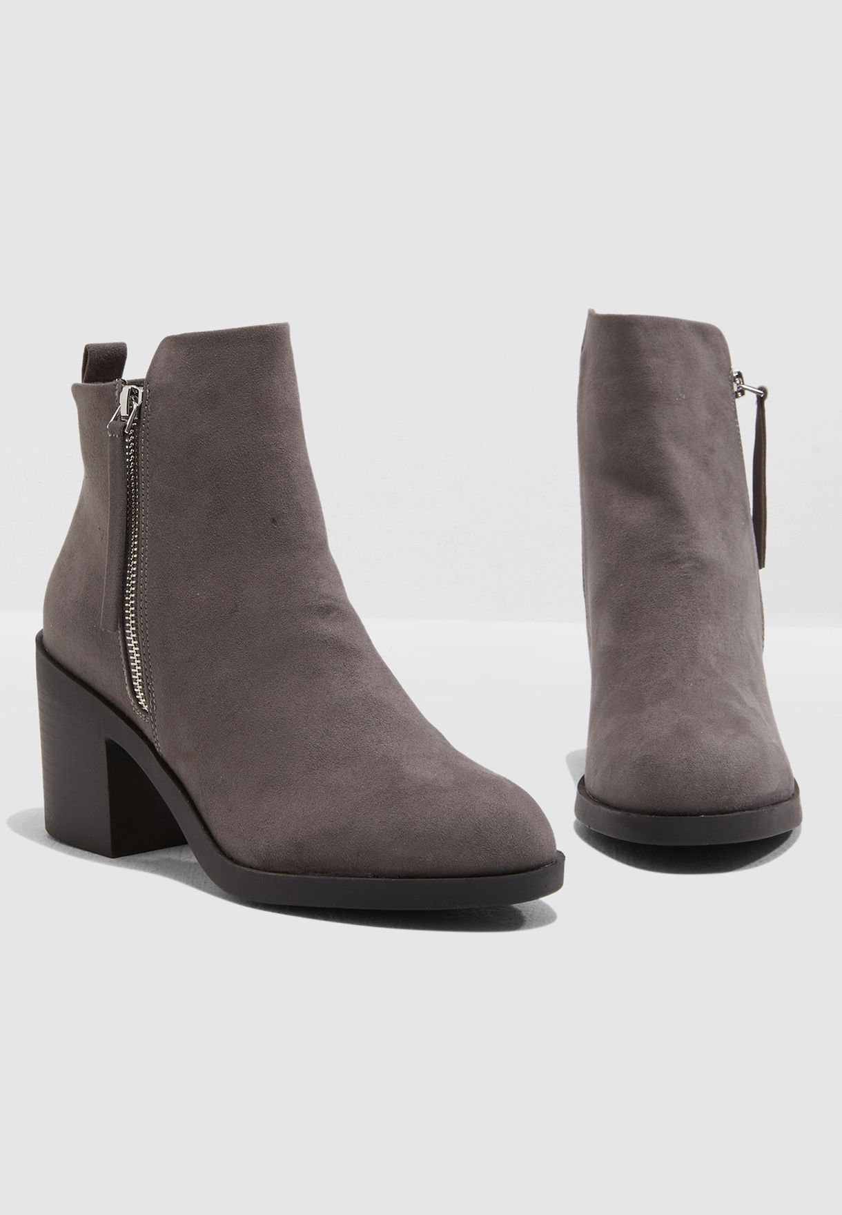 Buy Topshop grey Brittney Unit Boot for 