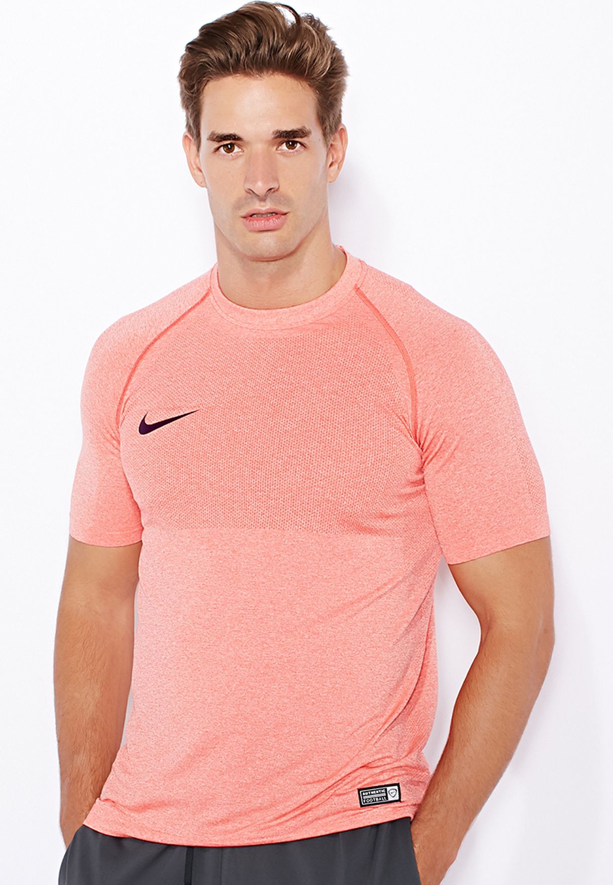 pink nike training top mens