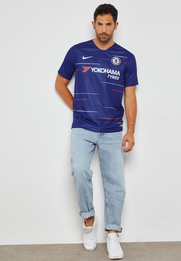 Buy Nike Blue Chelsea 18/19 Stadium Home Jersey For Men In Mena, Worldwide