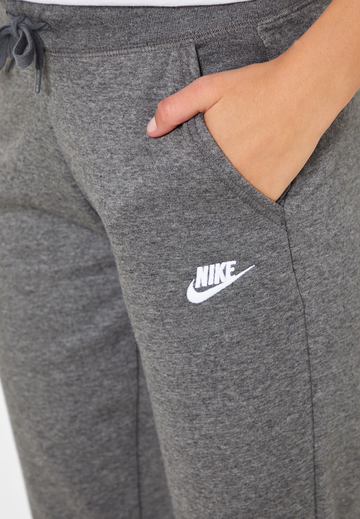 Buy Nike grey NSW Fleece Sweatpants for 