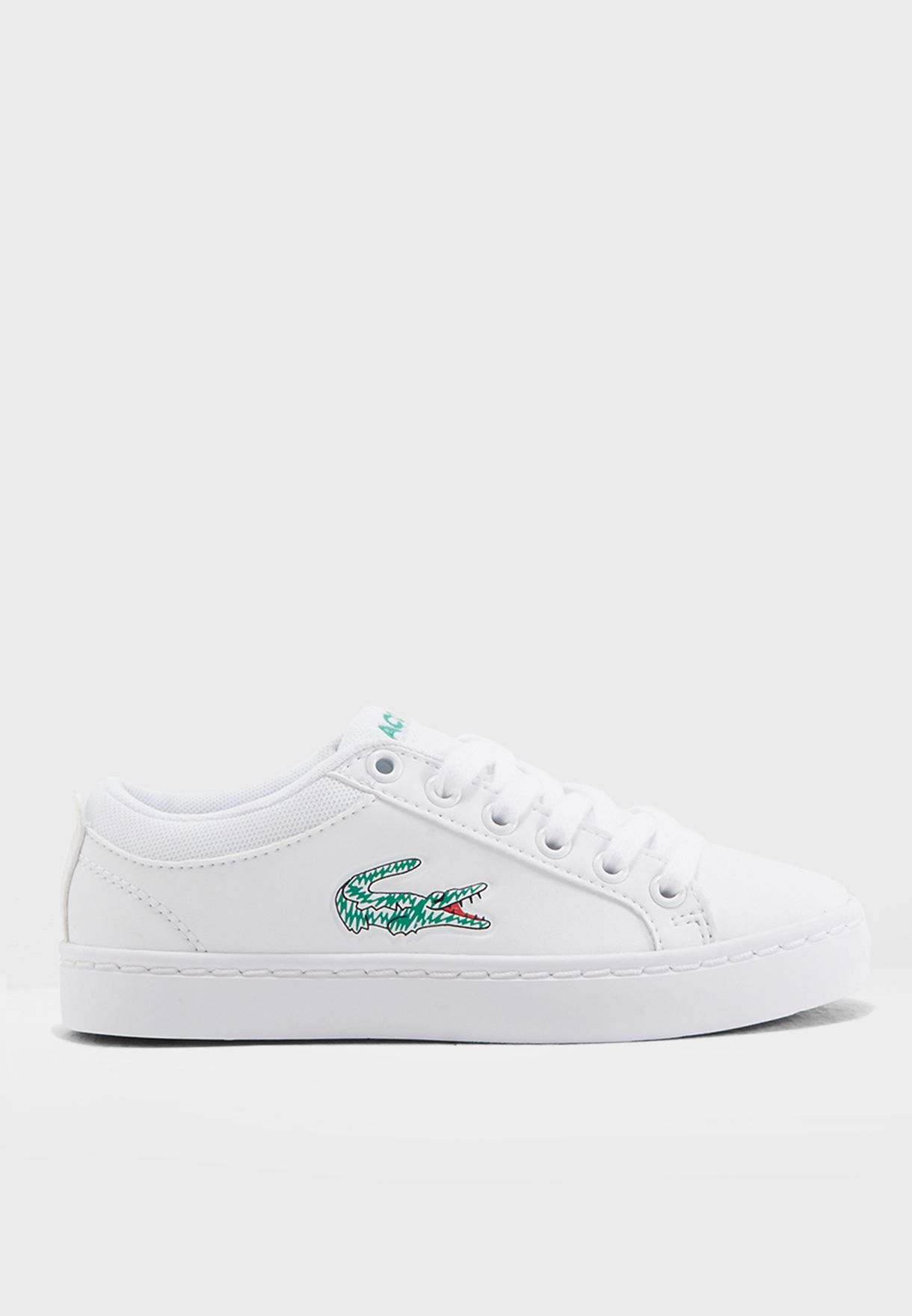 lacoste white laces