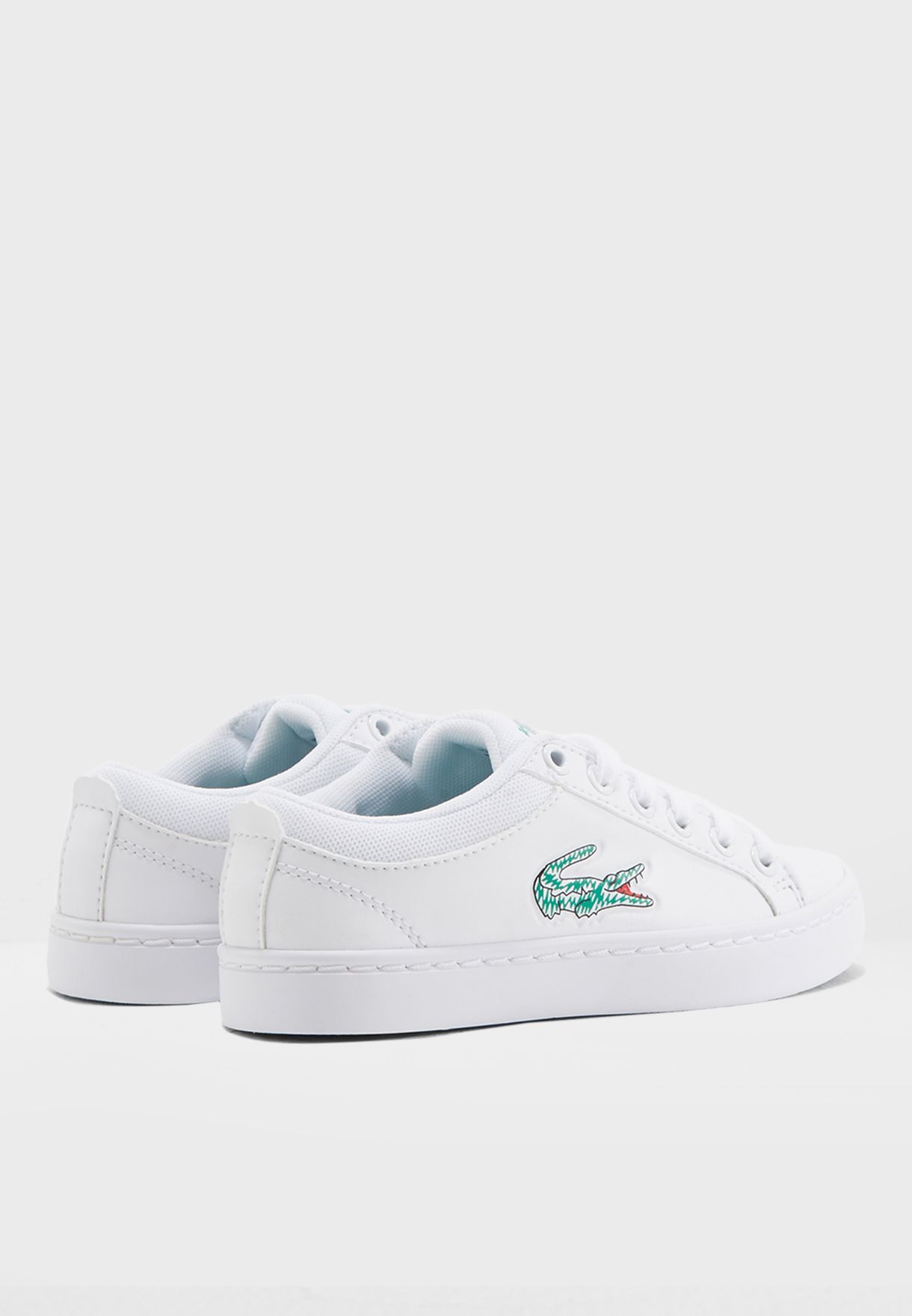 lacoste white laces