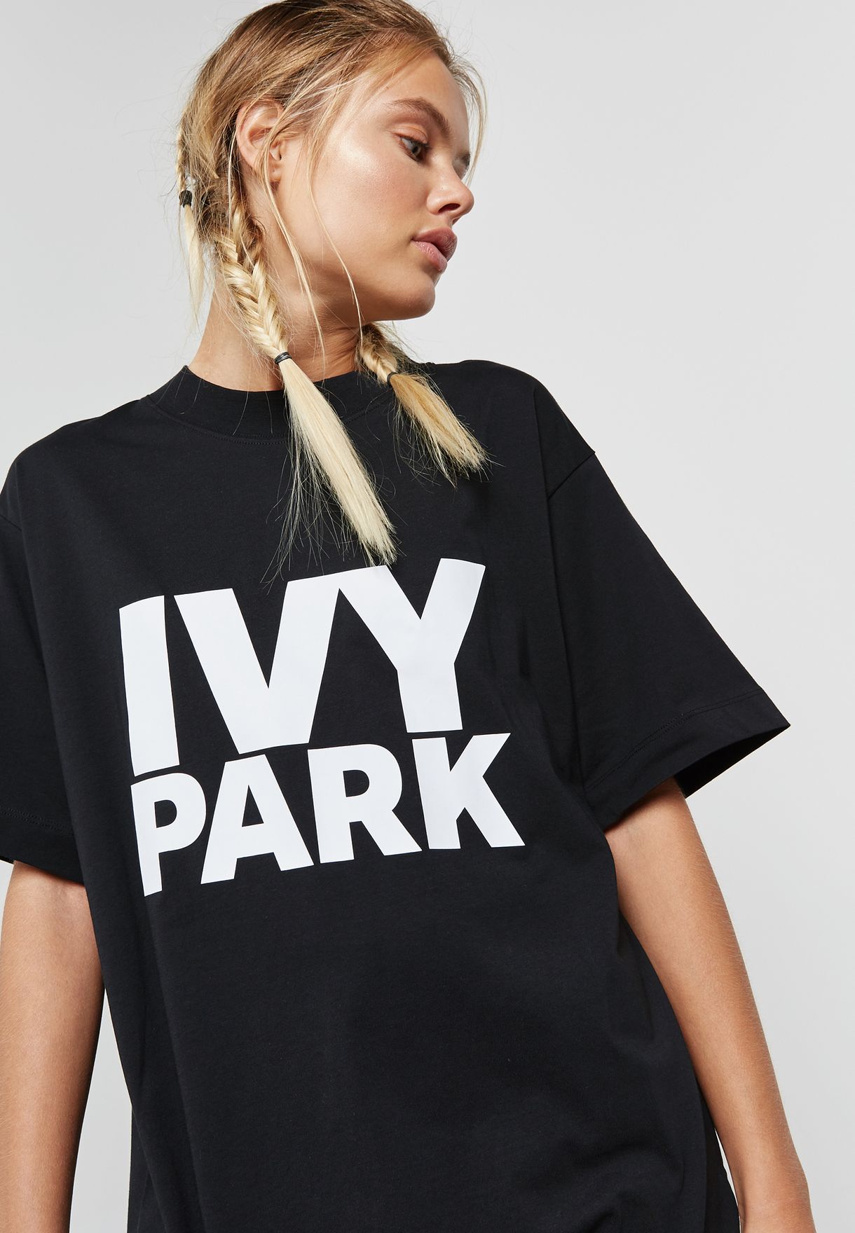 Buy Ivy Park black Oversize Logo T 