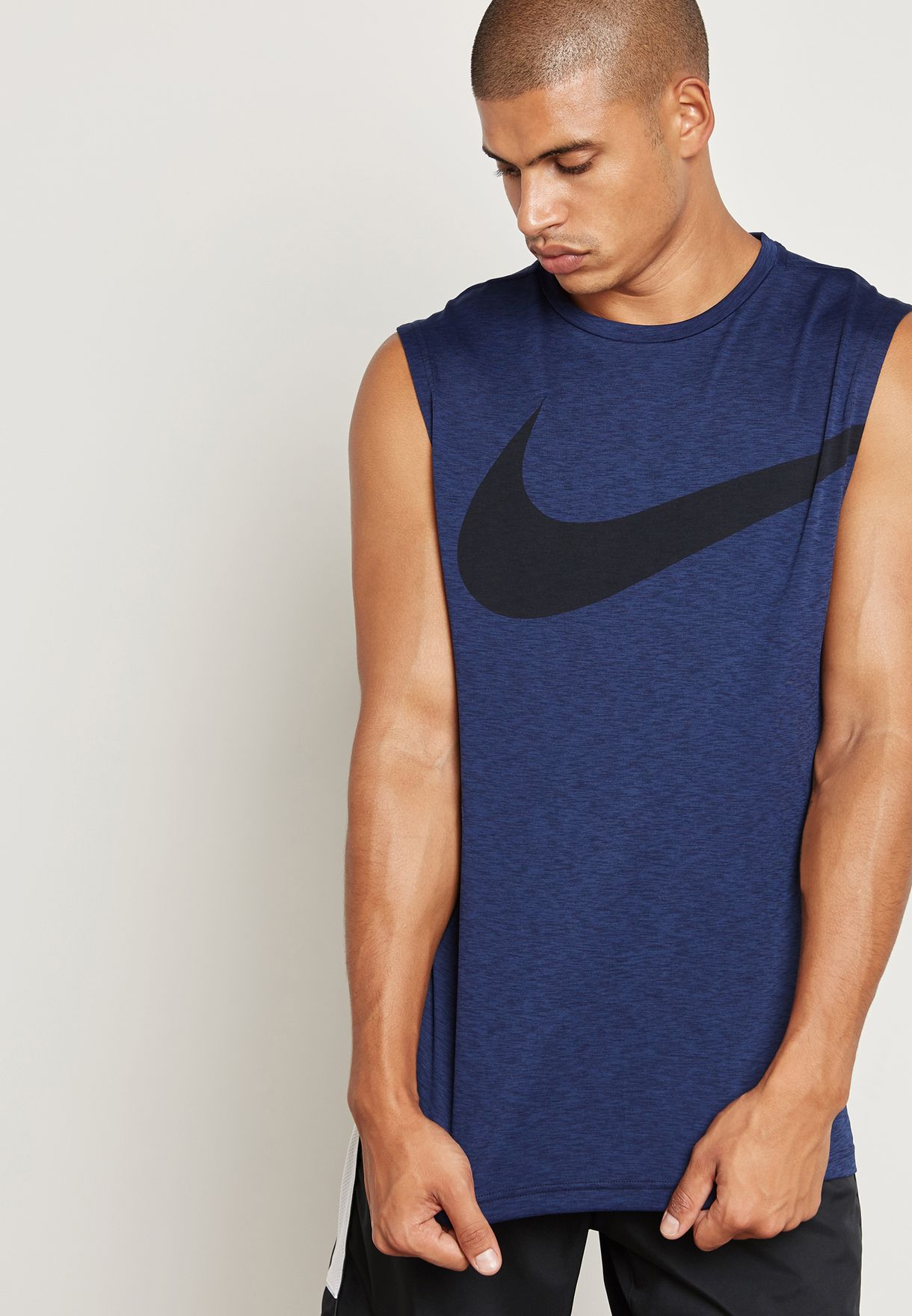 Buy Nike Navy Dri Fit Hyper Graphic Vest For Men In Mena Worldwide 429