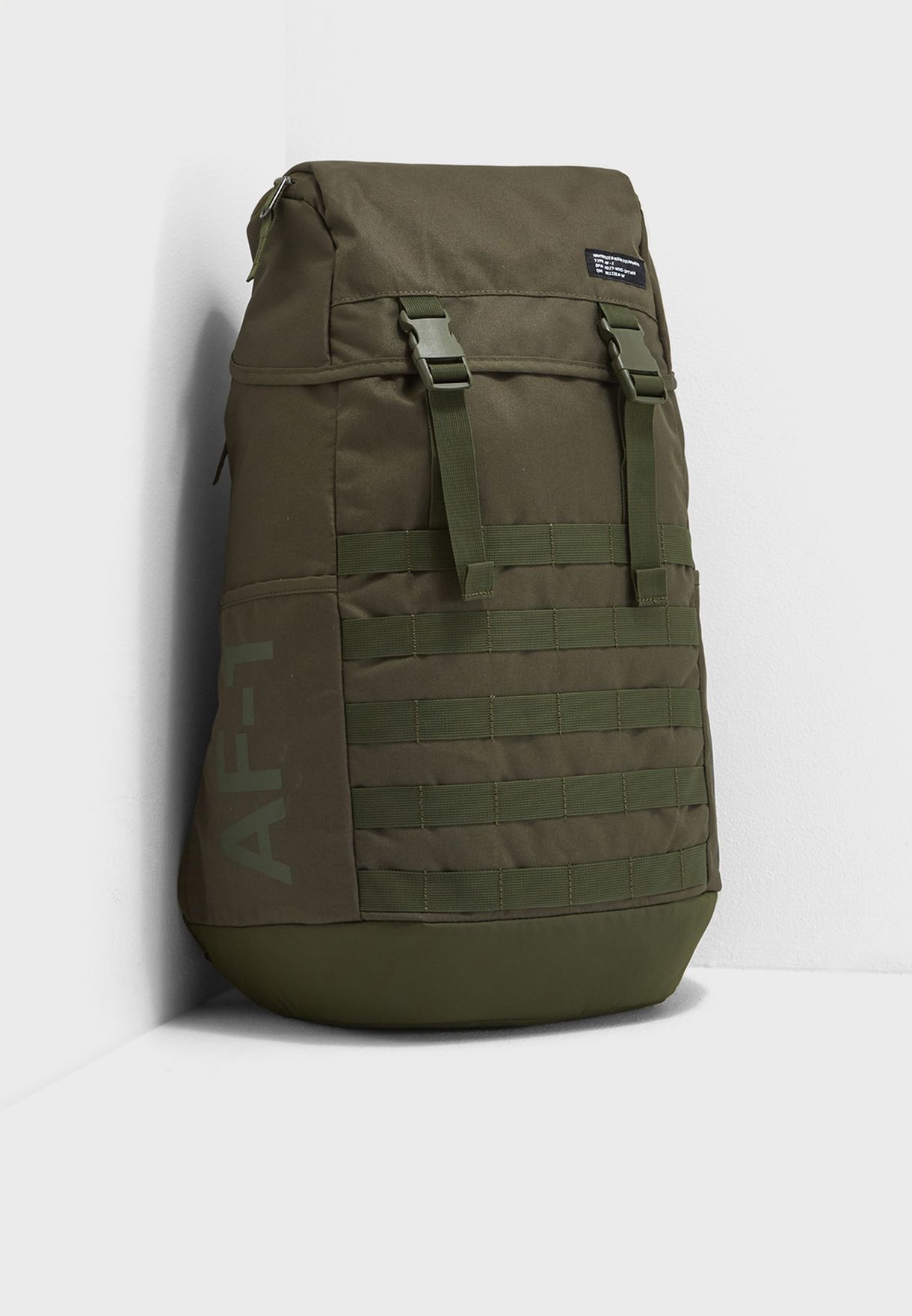 Buy Nike green AF1 Backpack for Men in 