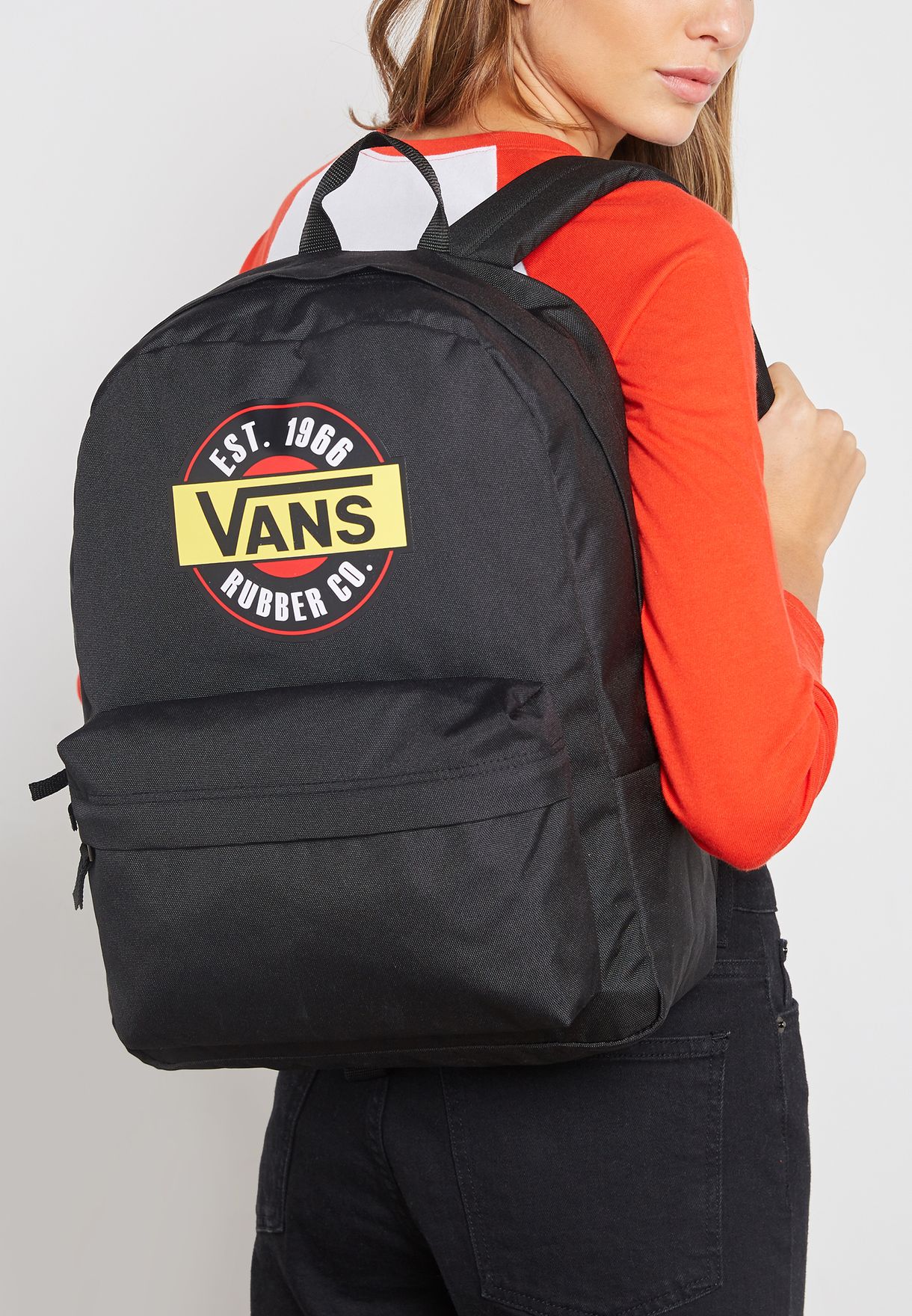 Buy Vans black Chromo Realm Backpack 
