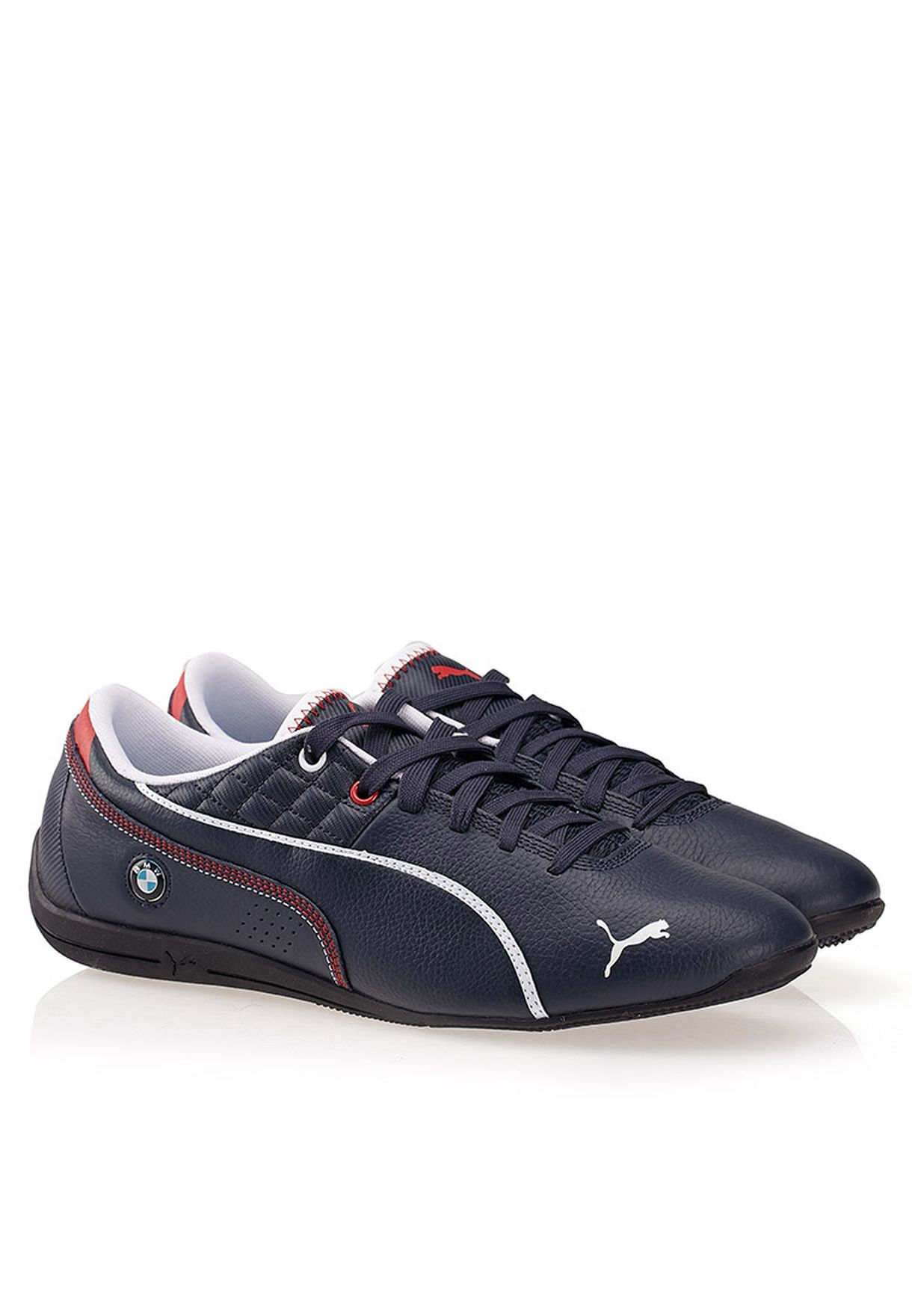 puma bmw ms drift cat 6 leather sneakers