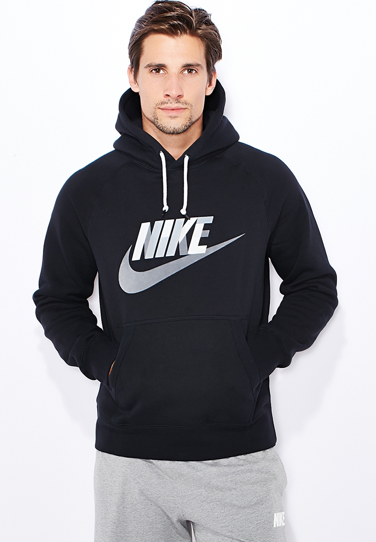 riega la flor Enfriarse Caso Wardian Buy Nike black AW77 Swoosh Logo Fleece Hoodie for Men in MENA, Worldwide