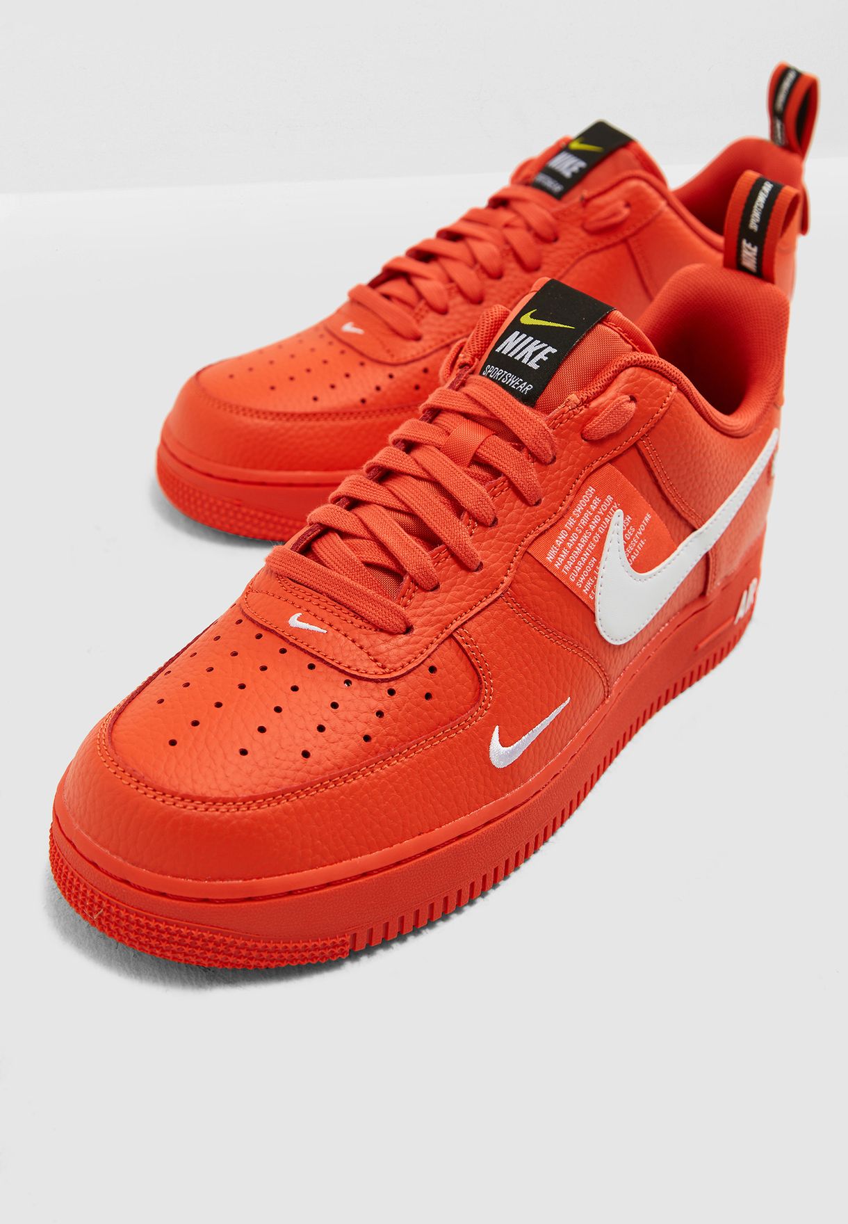 Buy Nike orange Air Force 1 \u0026#39;07 LV8 