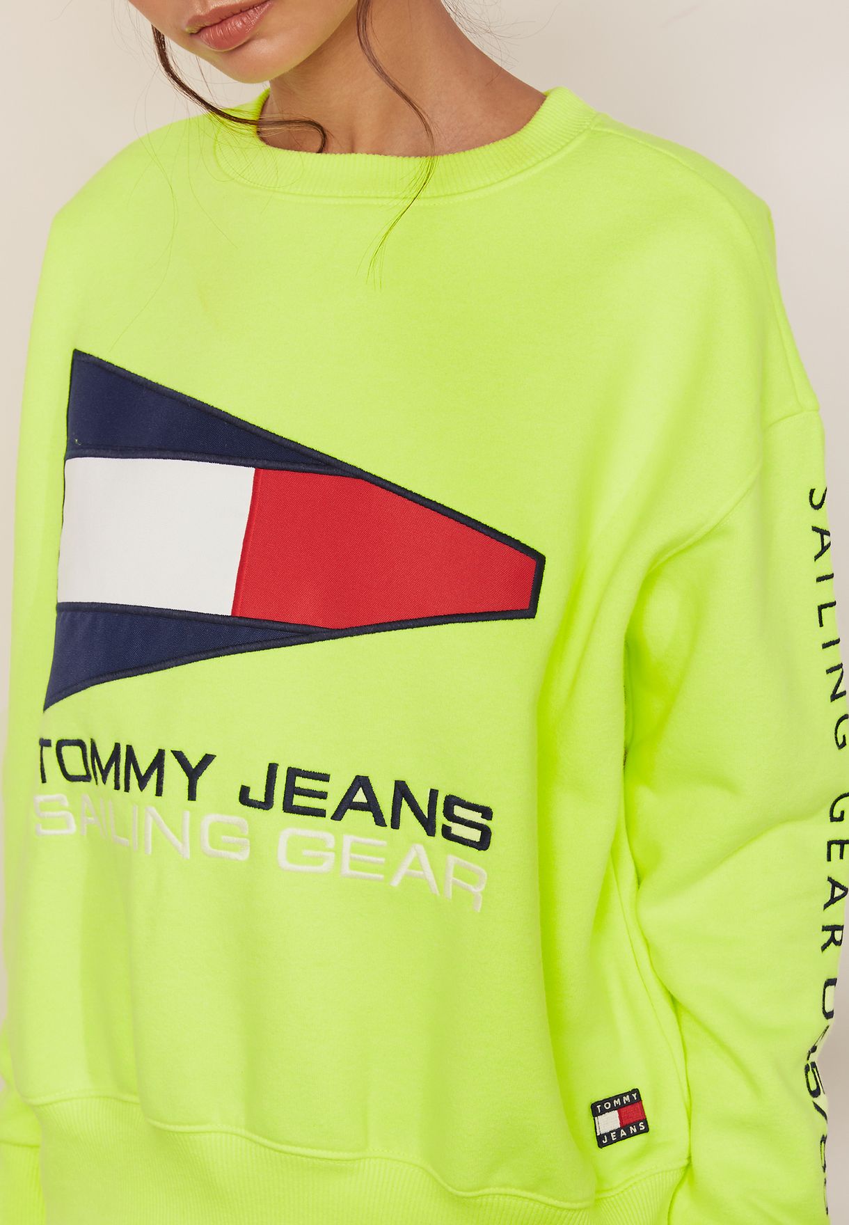 tommy jeans 90s capsule logo sweatshirt