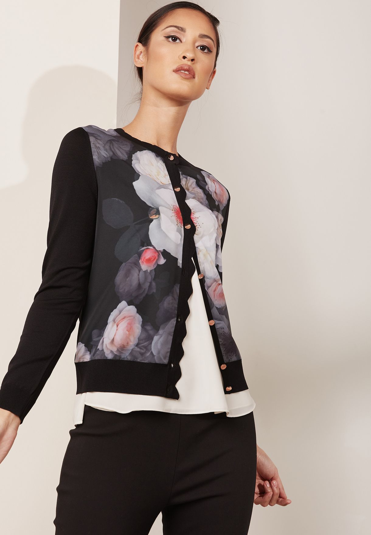 ted baker floral cardigan