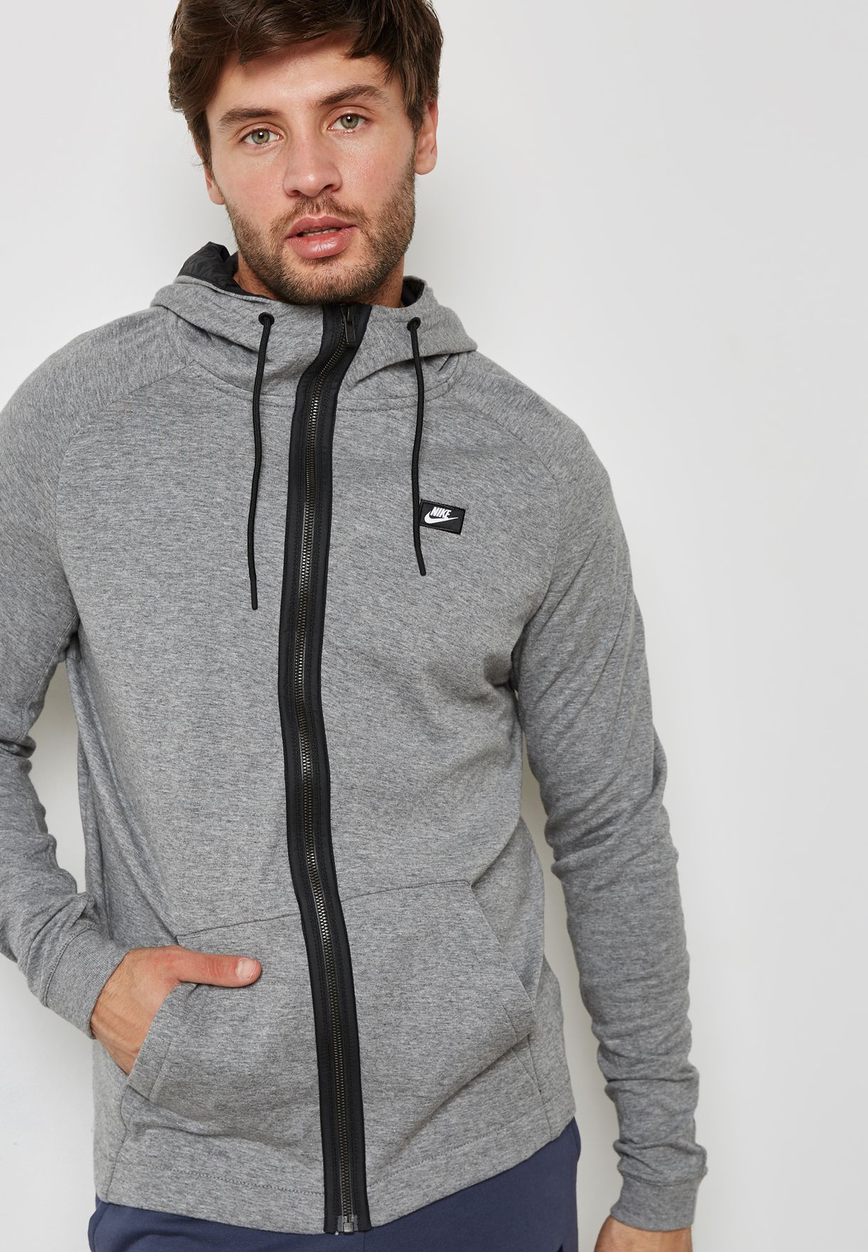 Buy Nike grey Modern Hoodie for Men in MENA, Worldwide