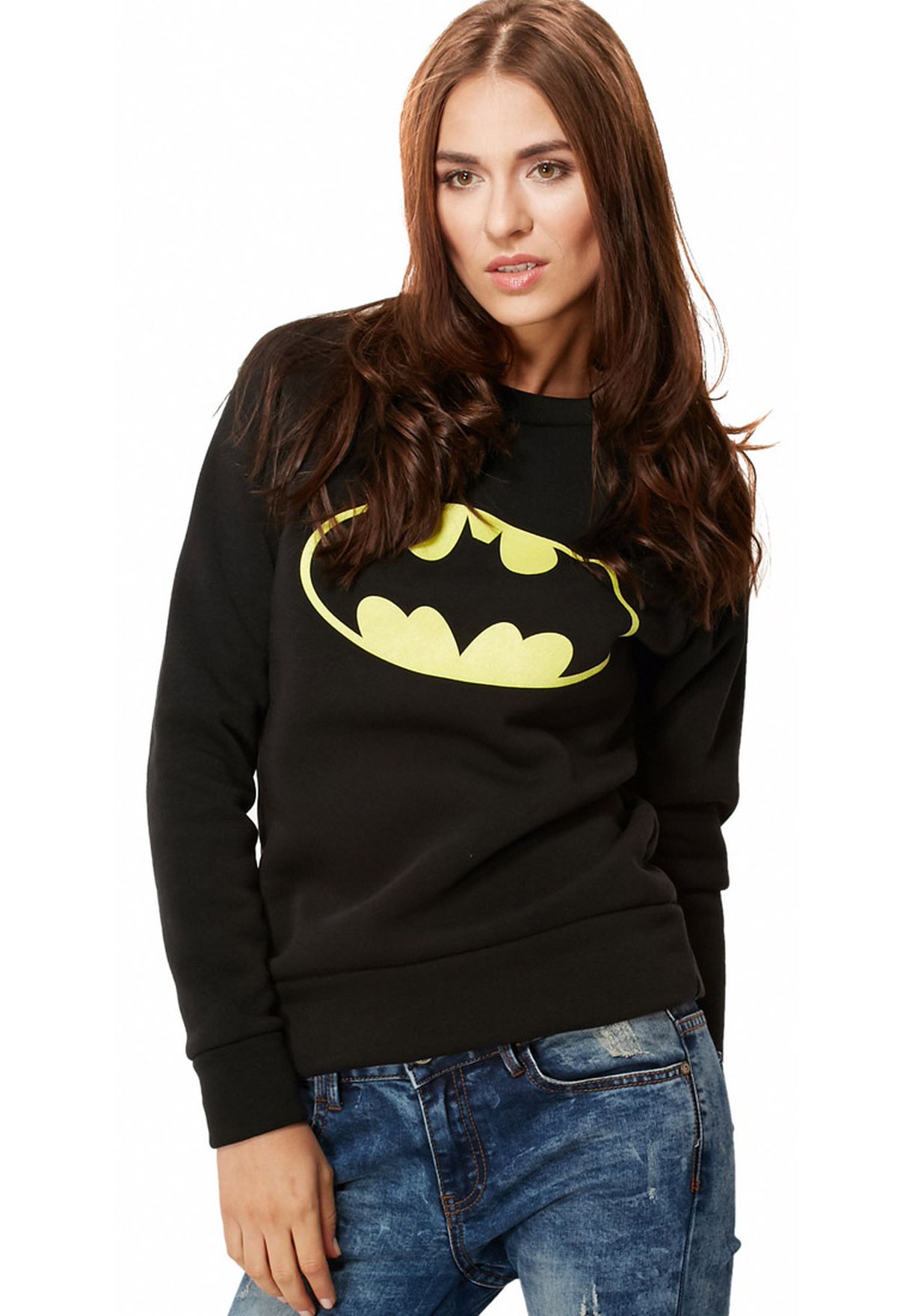 Buy Ginger black Batman Sweater for Women in Riyadh, Jeddah
