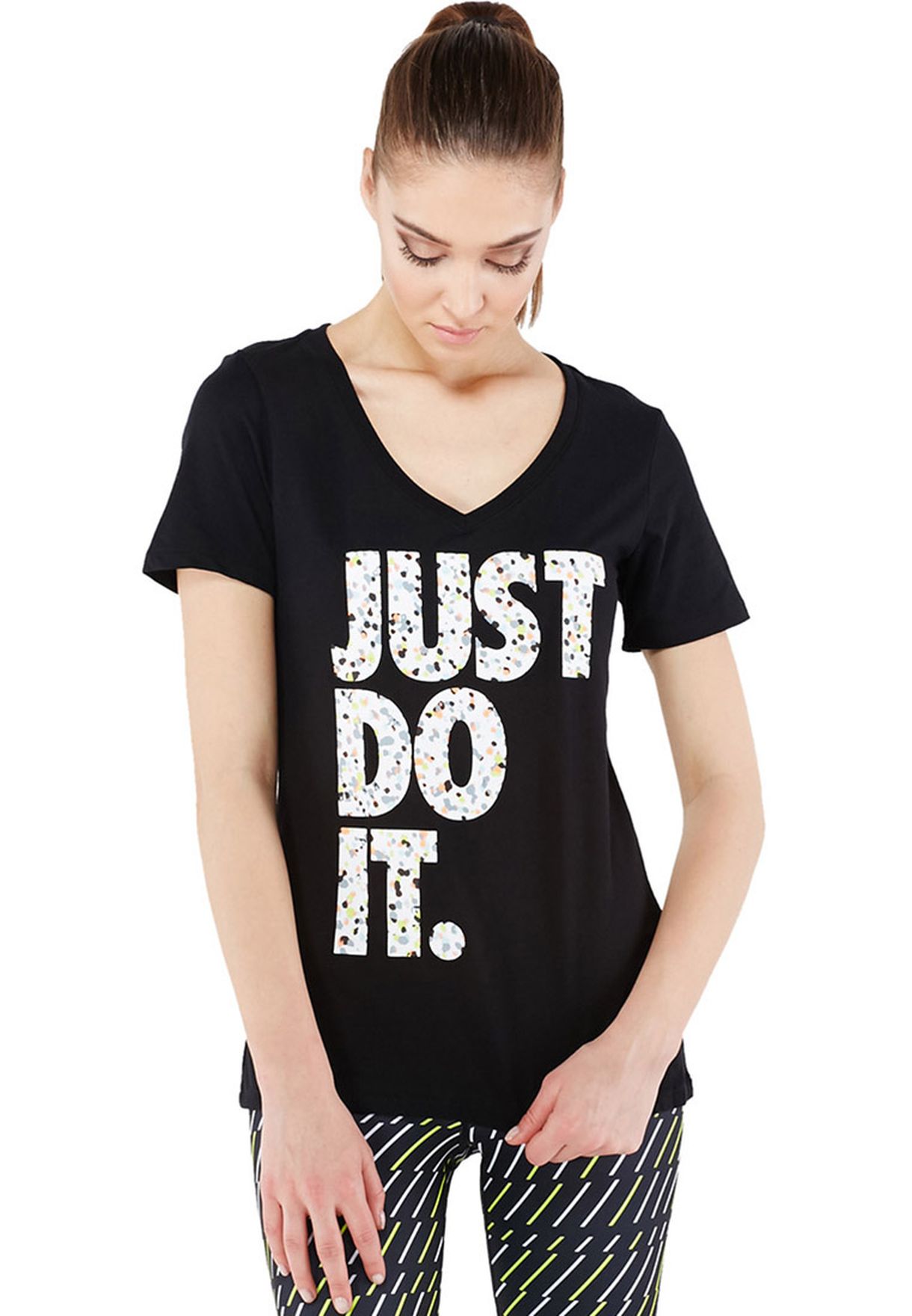 Buy Nike black Just Do It T-Shirt Women Dubai, Abu Dhabi