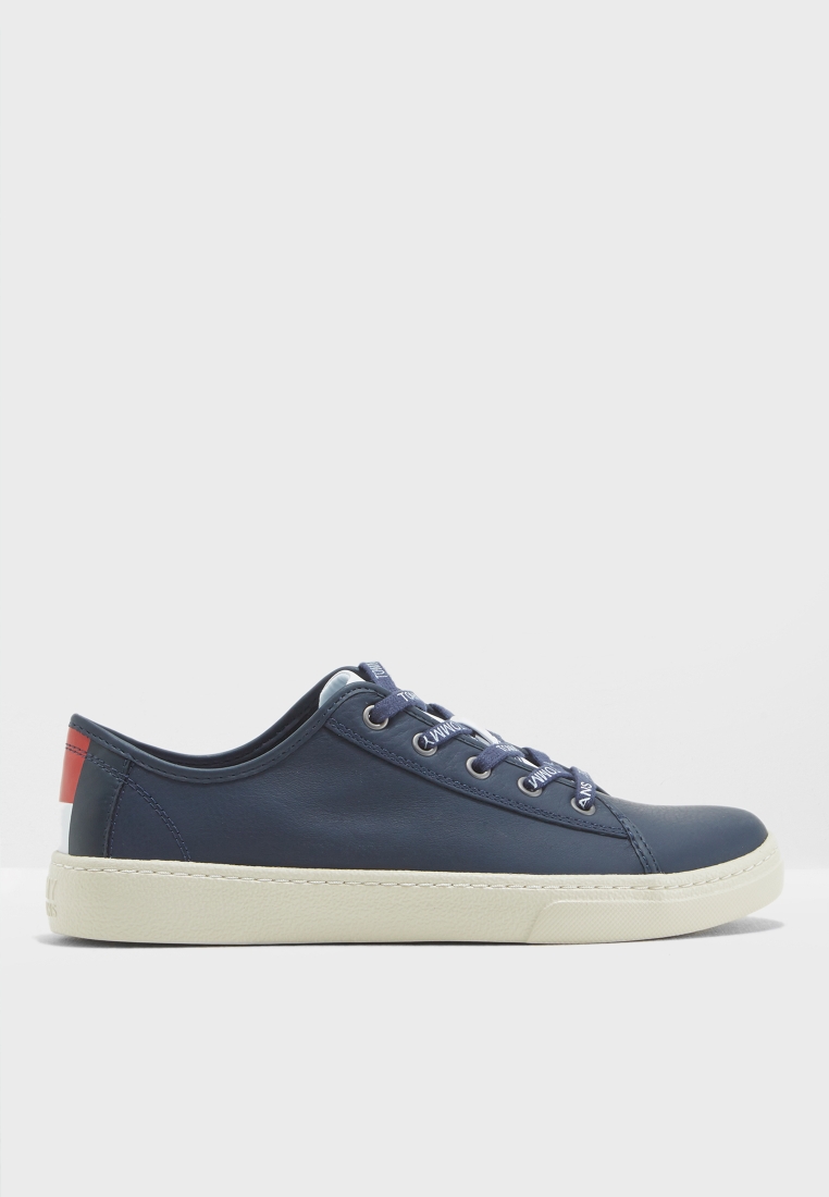 tommy jeans light leather low