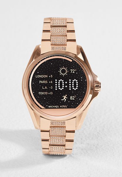 Shop Michael Kors gold Bradshaw Smart Watch MKT5018 for 