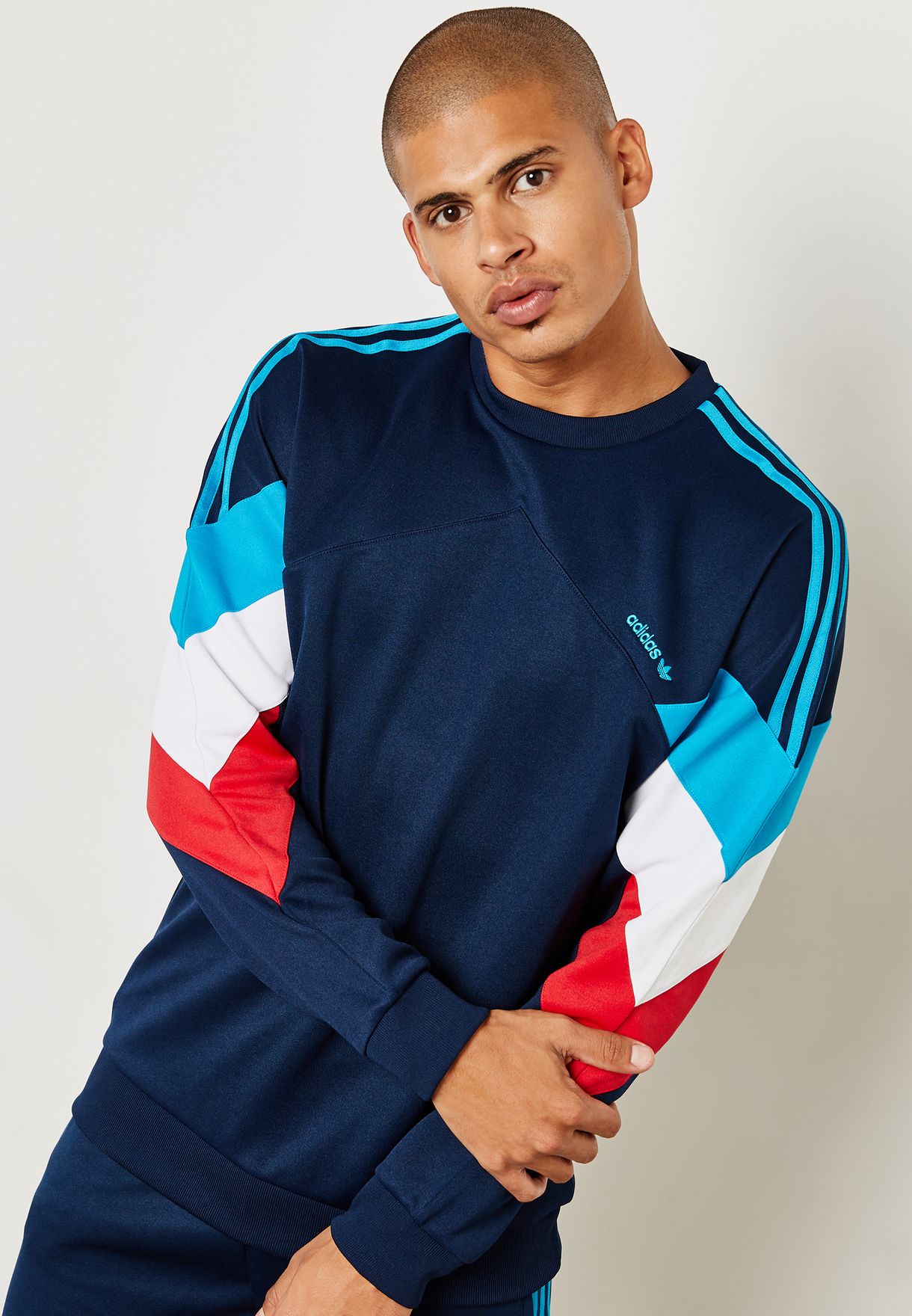 Buy adidas Originals navy Palmeston Sweatshirt for Men in Dubai, Abu Dhabi  | DJ3454