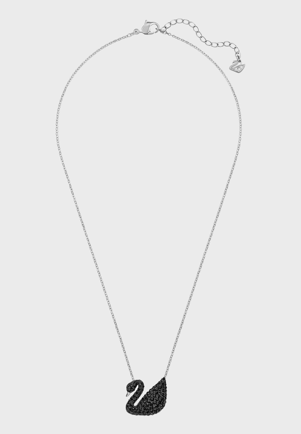Buy Swarovski silver Iconic Swan Pendant Necklace for Women in Doha