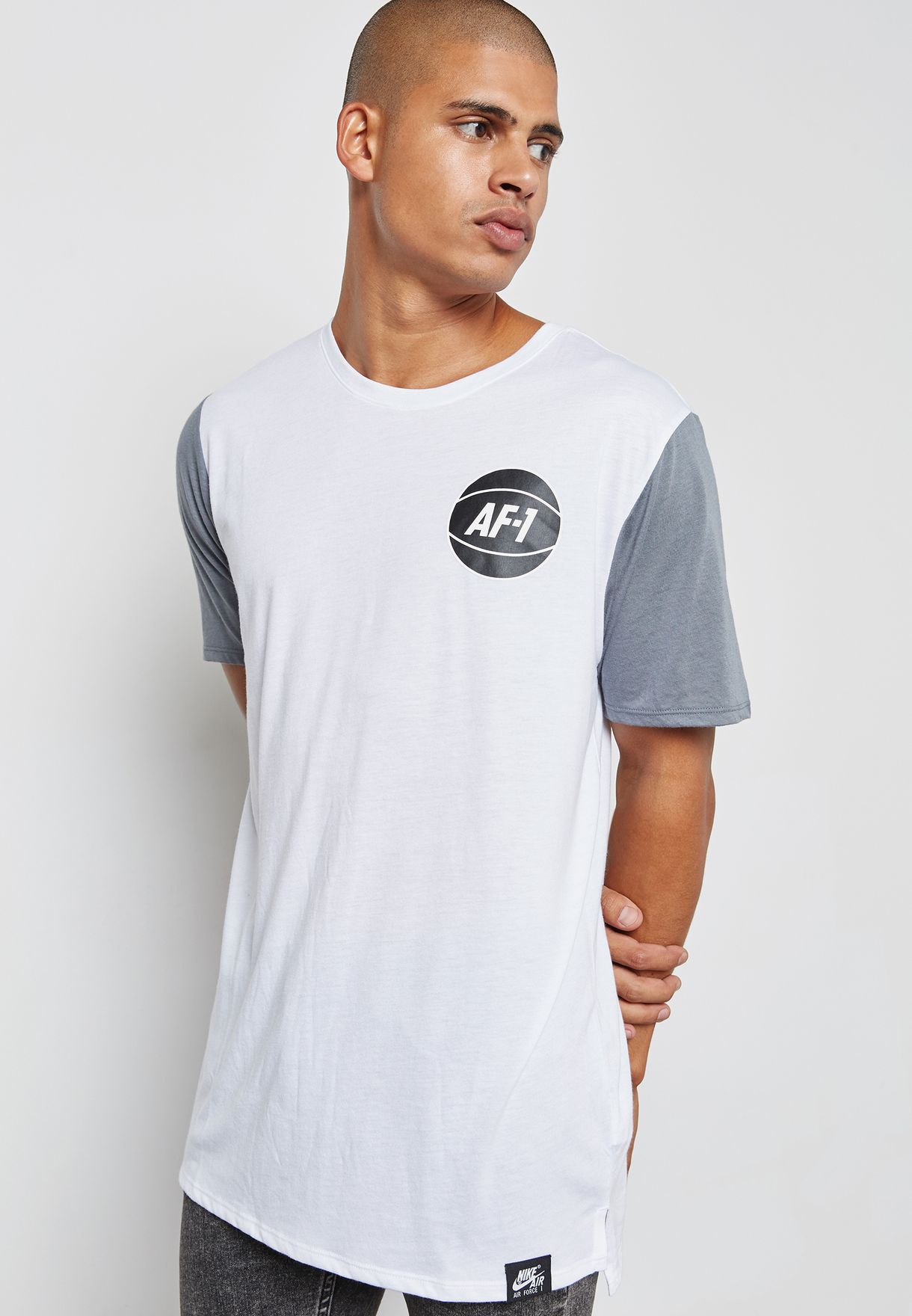 Buy Nike white AF1 T-Shirt for Men in 