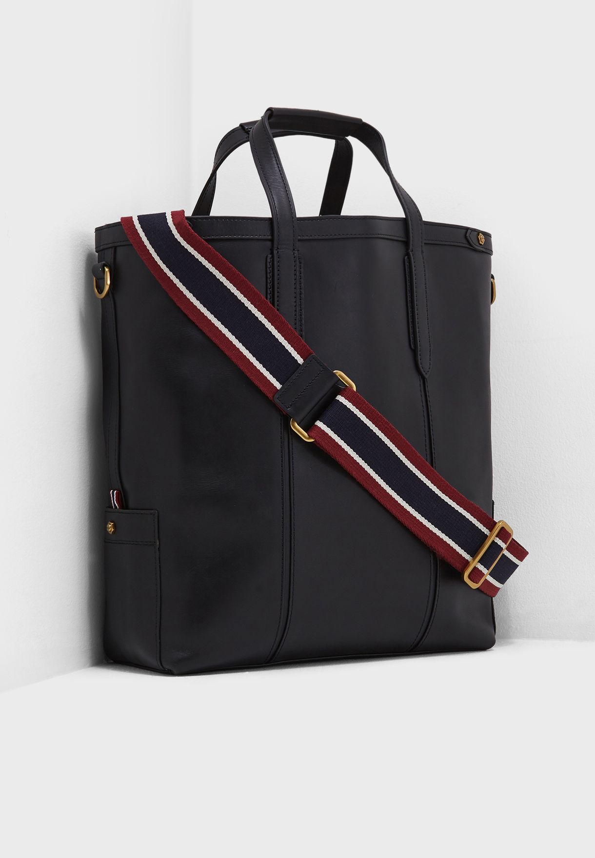 j crew leather tote