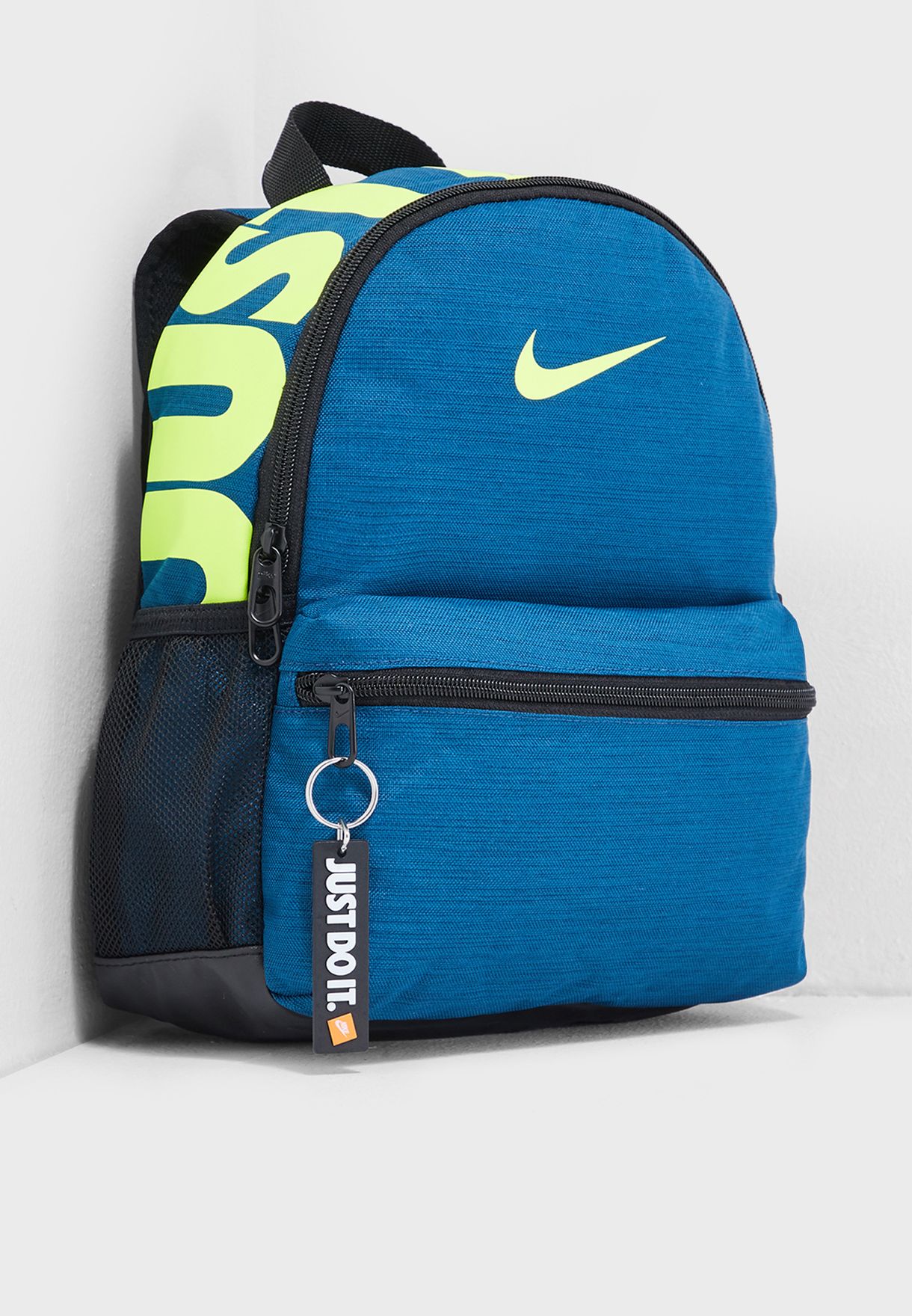 nike backpack blue and green