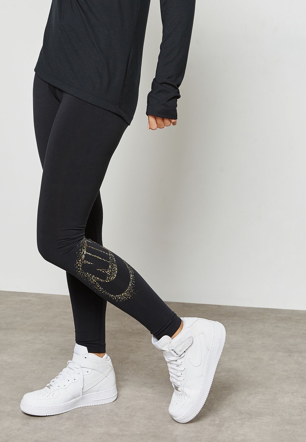 women's nike metallic leggings