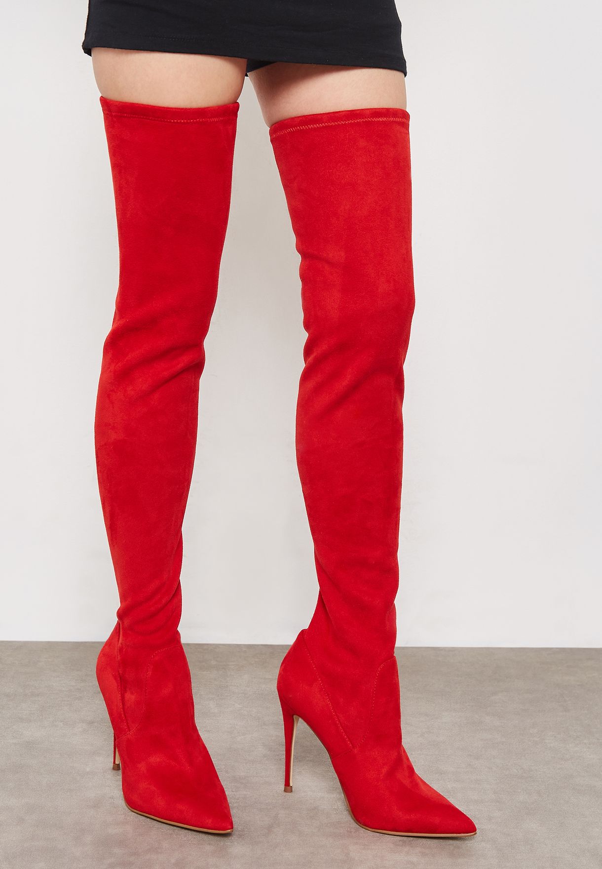 steve madden red lace boots