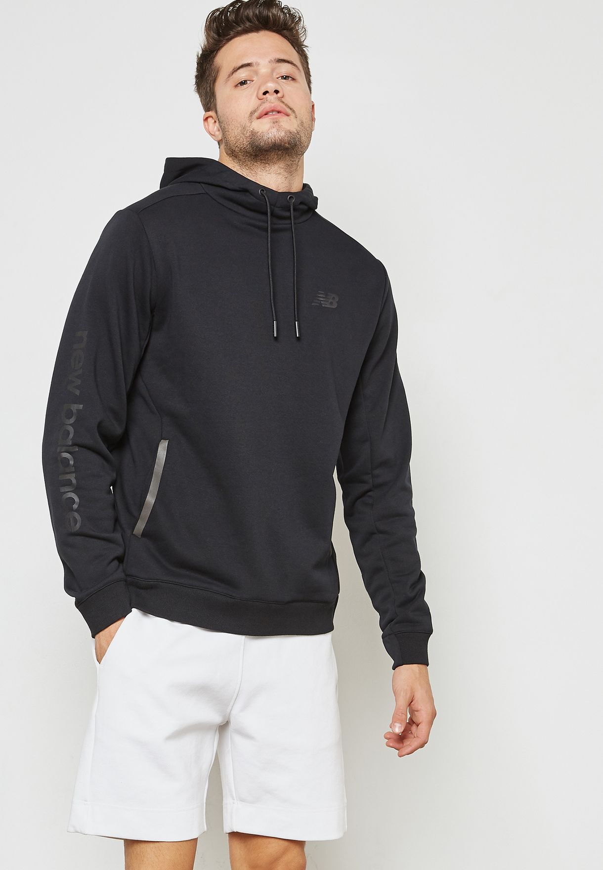 new balance logo hoodie