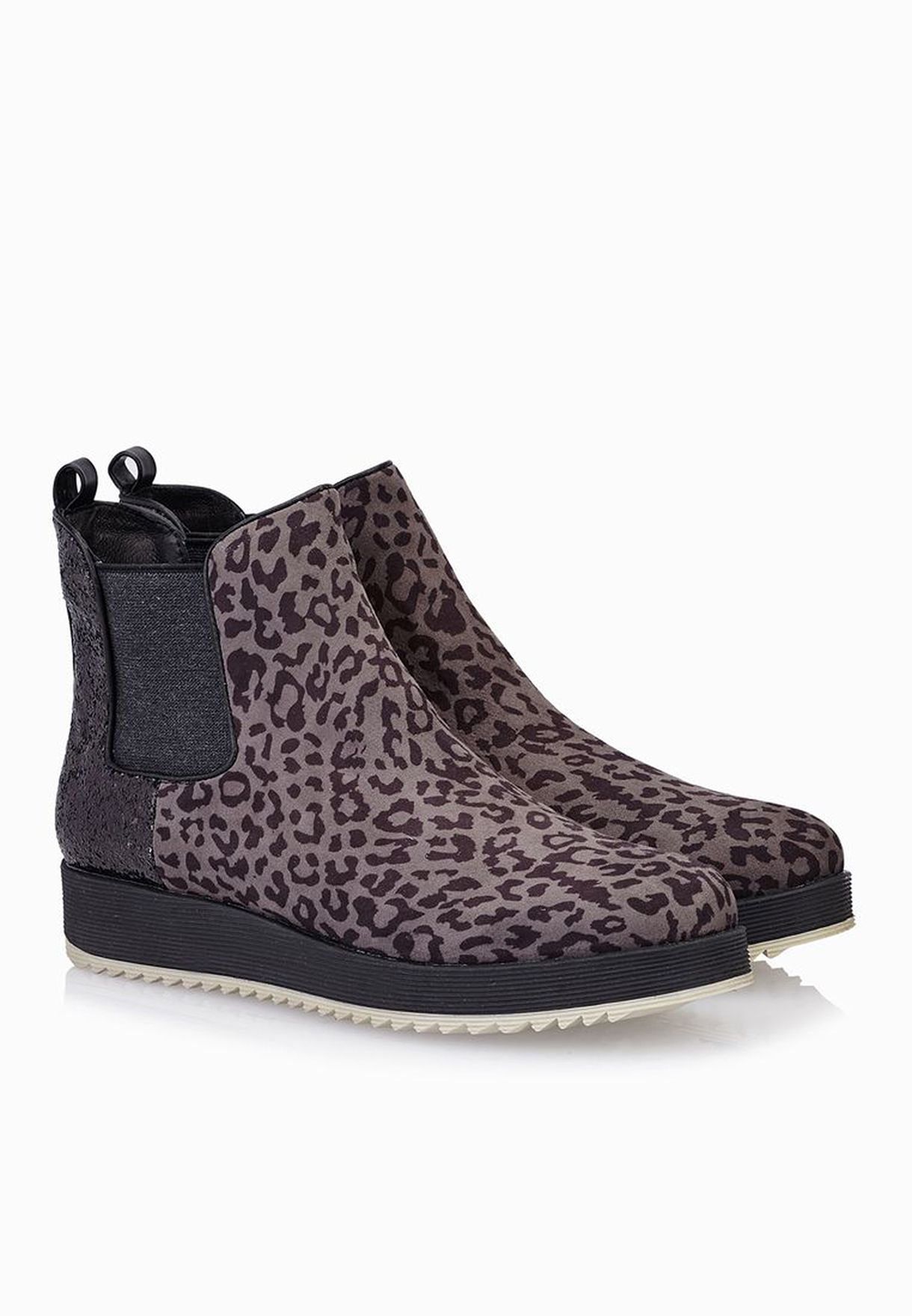la strada leopard boots