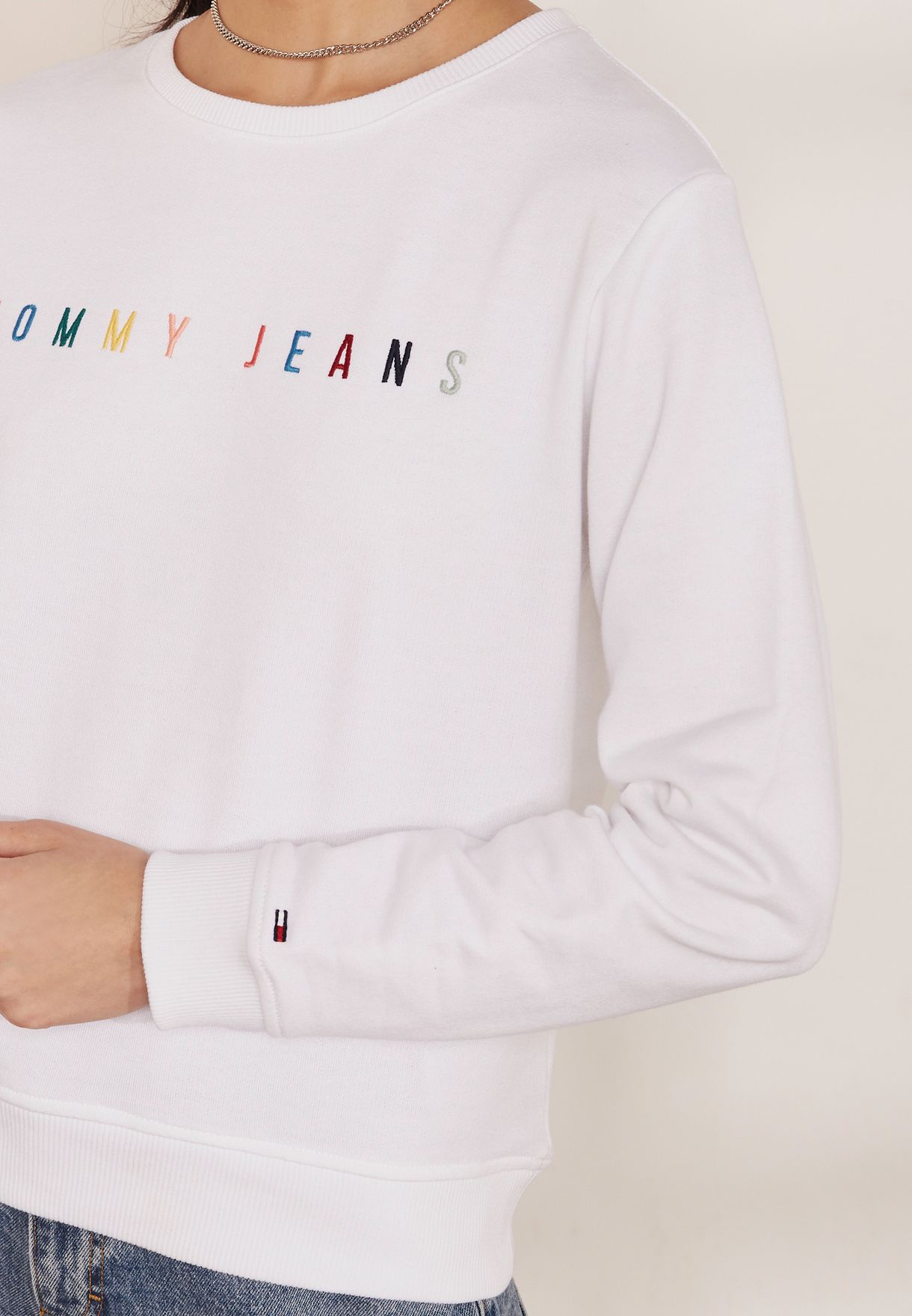 Buy Tommy Jeans white Tjw Summer Logo 