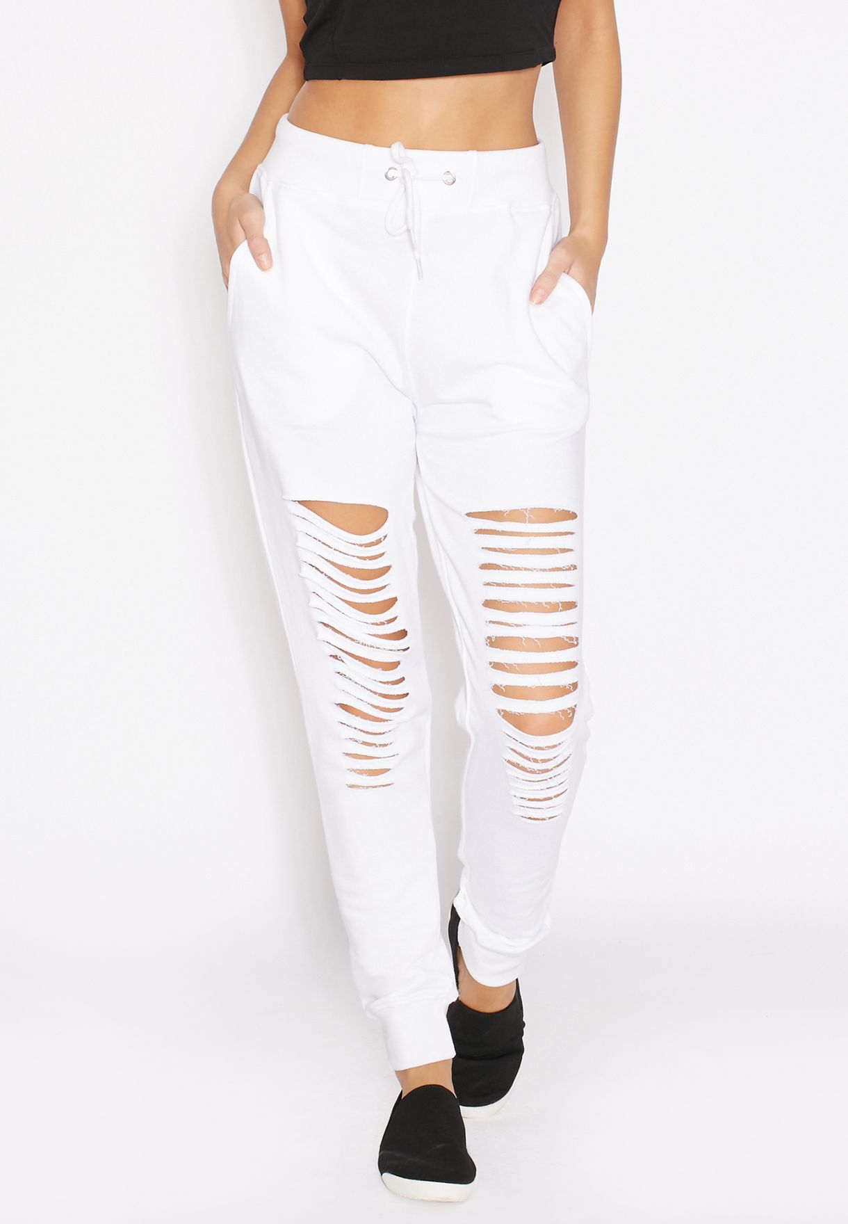 ripped joggers women