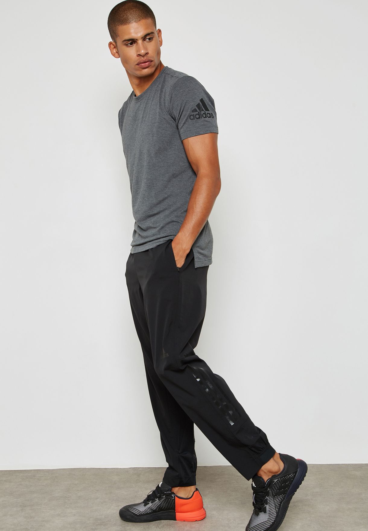 Buy adidas black Workout Sweatpants for 