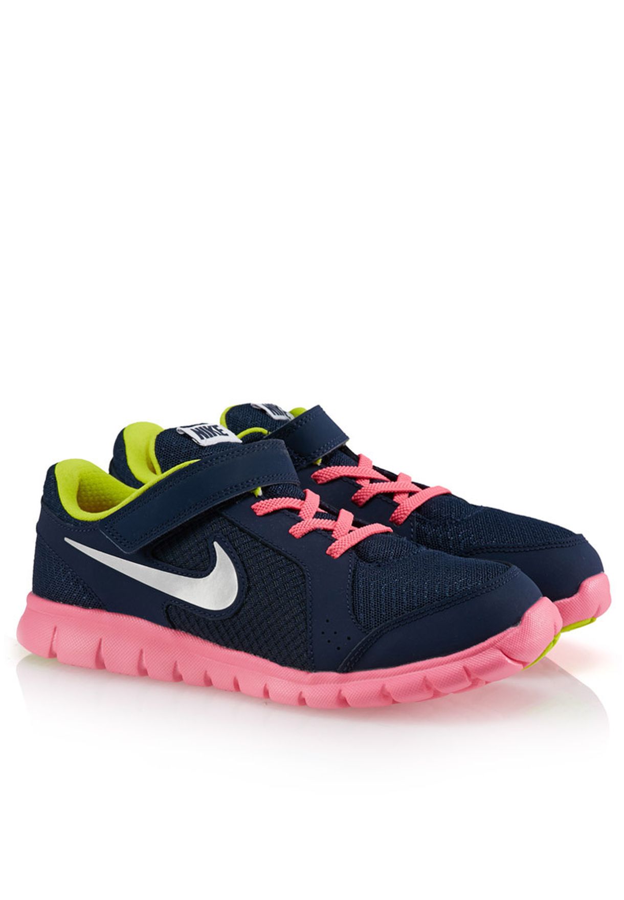 nike navy and pink trainers