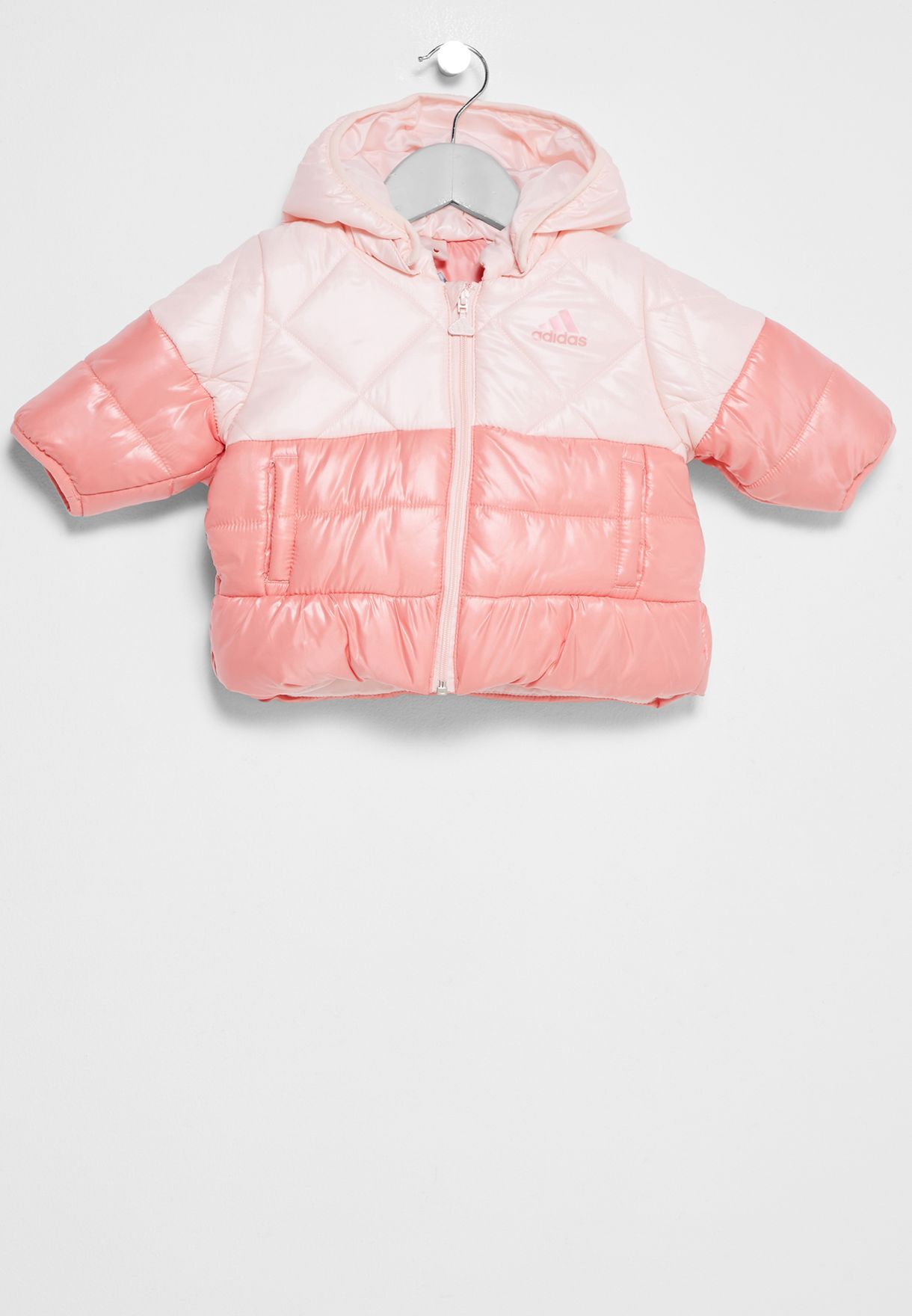 Buy adidas pink Infant Padded Jacket 