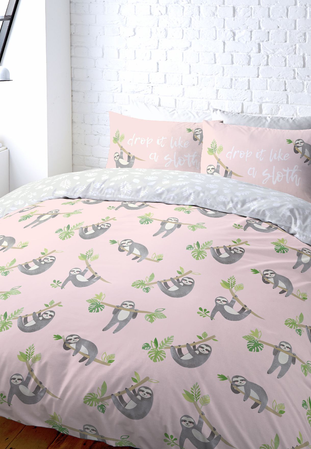 Shop New Look Prints Double Bed Set Sloth 5805451 For Women In