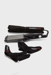 Shop Babyliss Pro Black Large Triple Barrel Waver Hair Styler