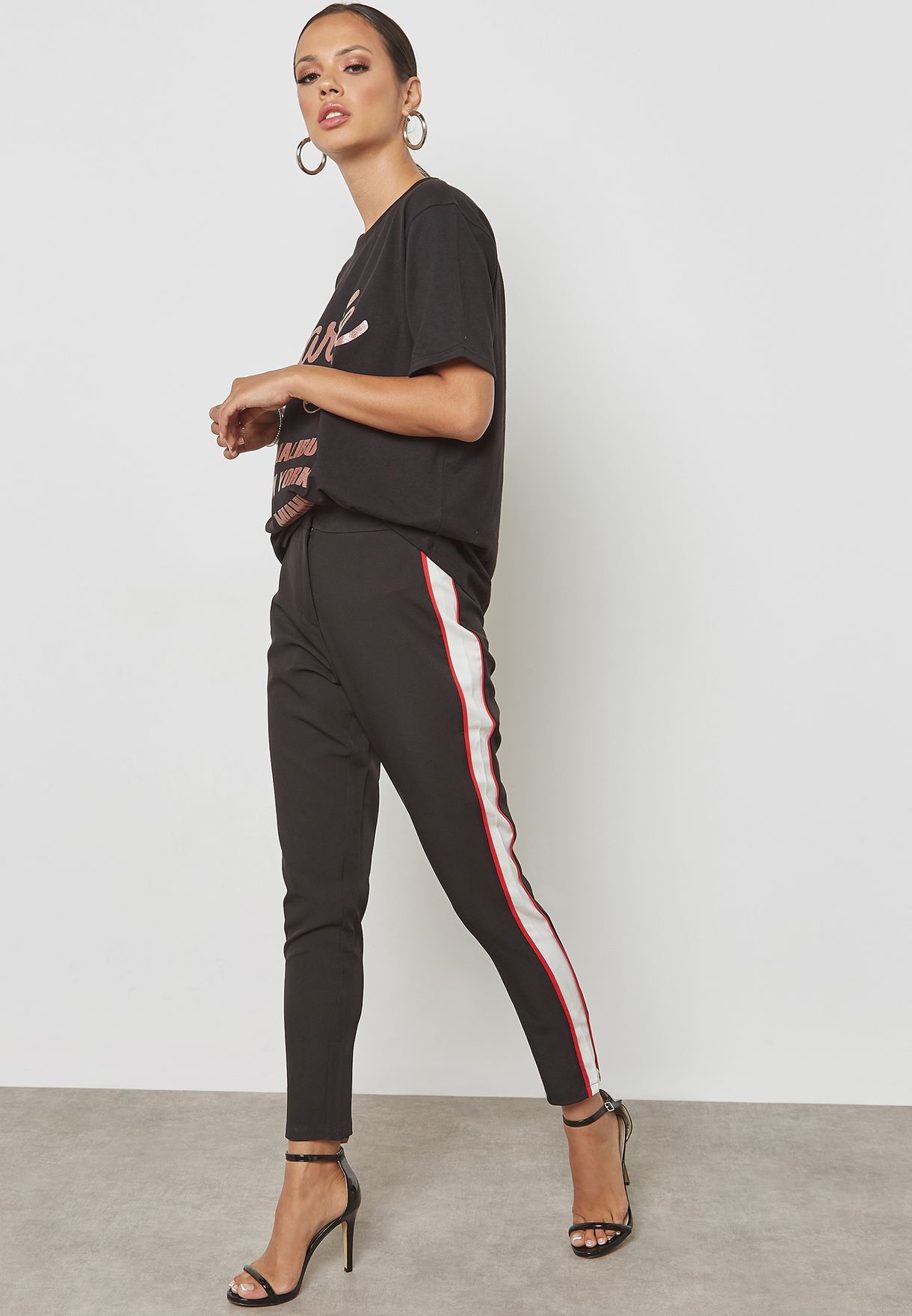 crepe cigarette trousers