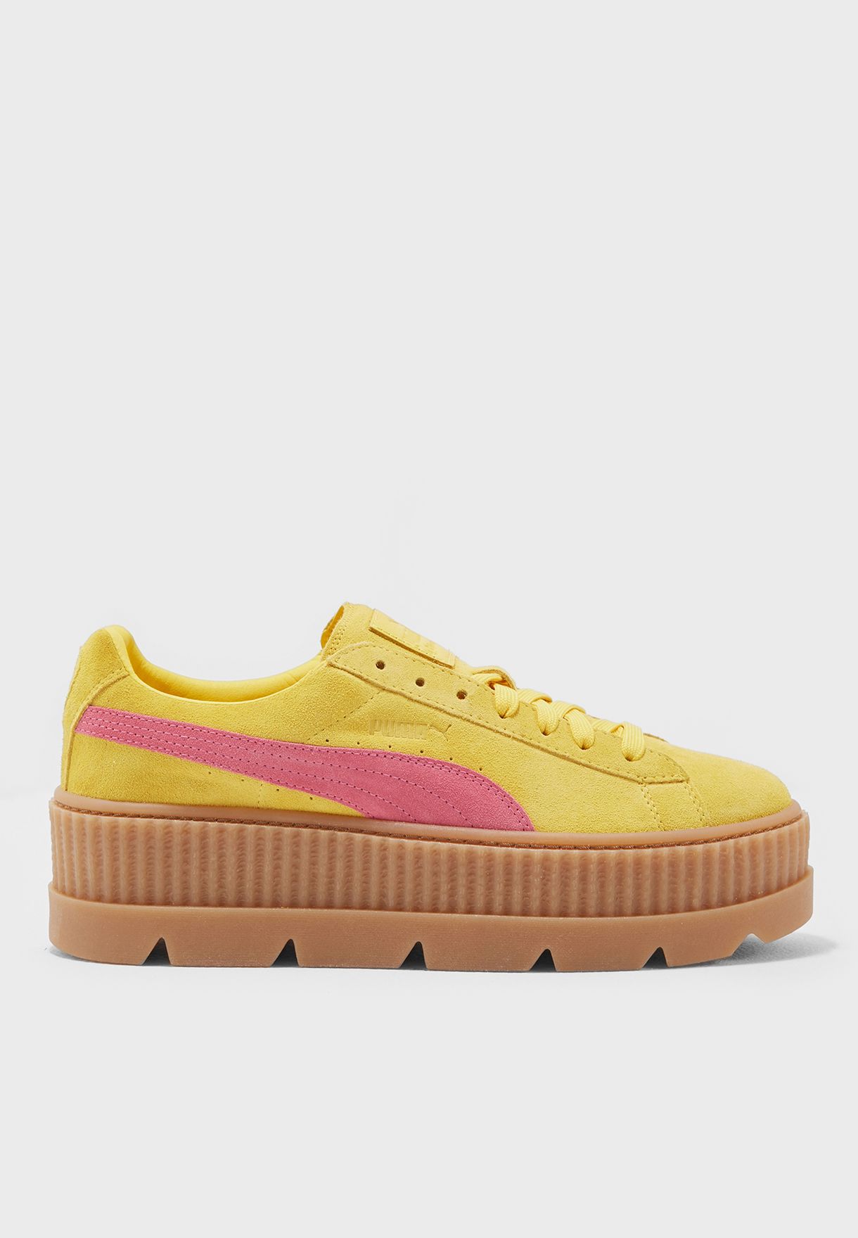 yellow and pink puma creepers